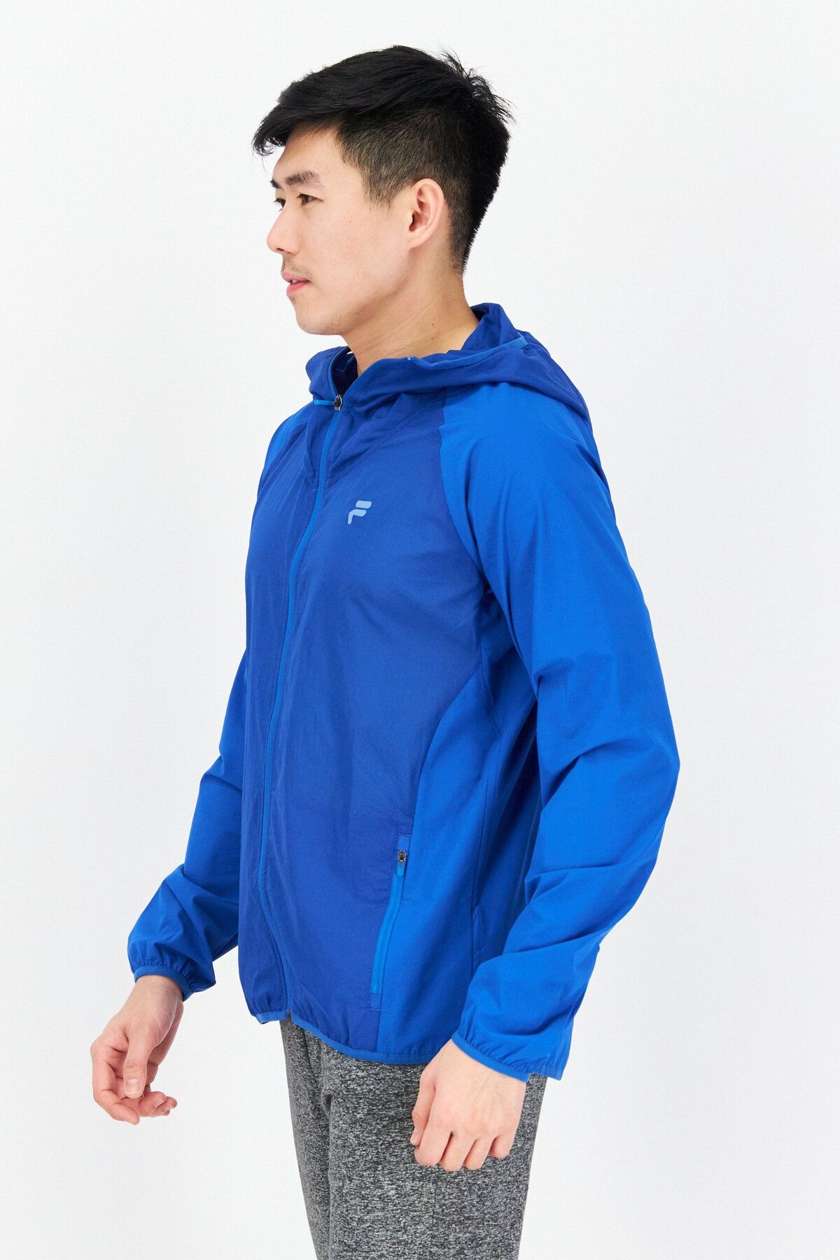 Fila-Men Sportswear Fit Long Sleeve Training Jacket, Blue 3