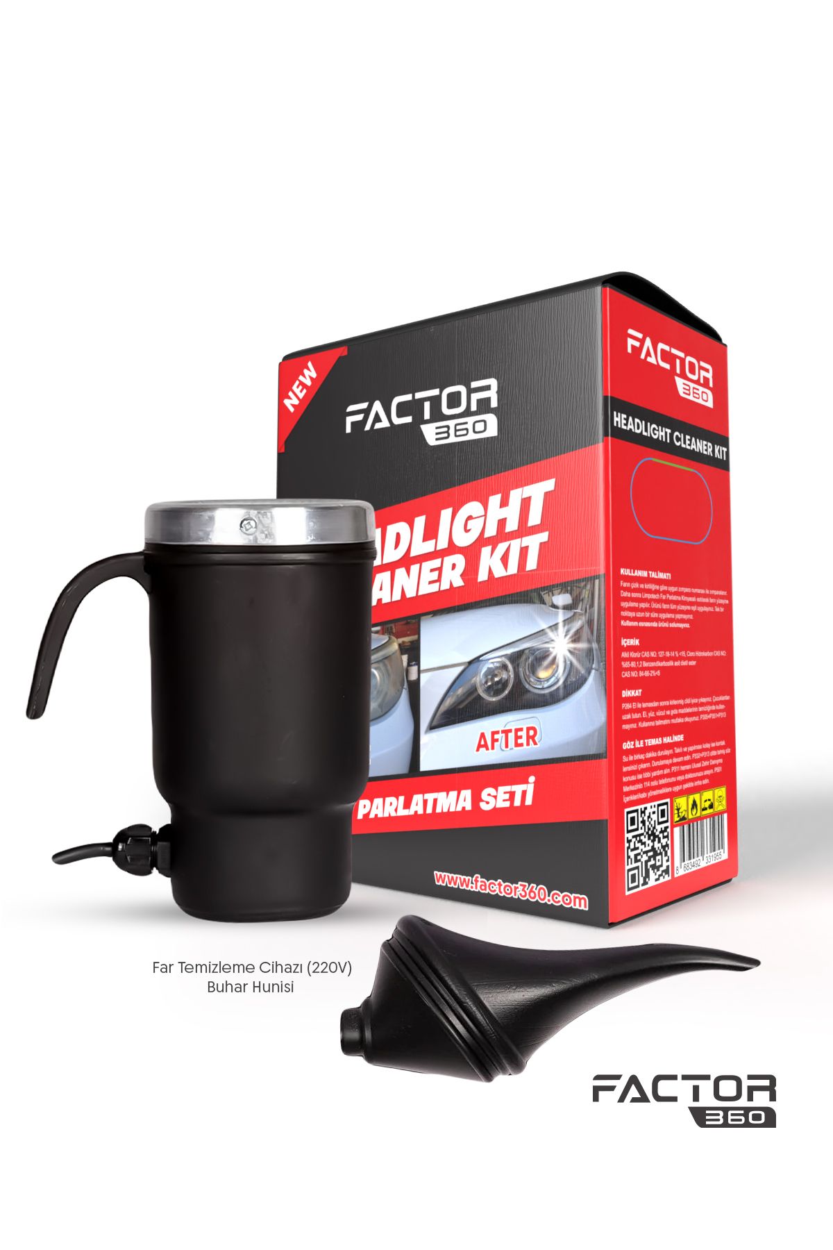 TULPAR KİMYA Factor 360 Far Temizleme Ve Parlatma Cihazı (HEADLIGHT CLEANING DEVICE)