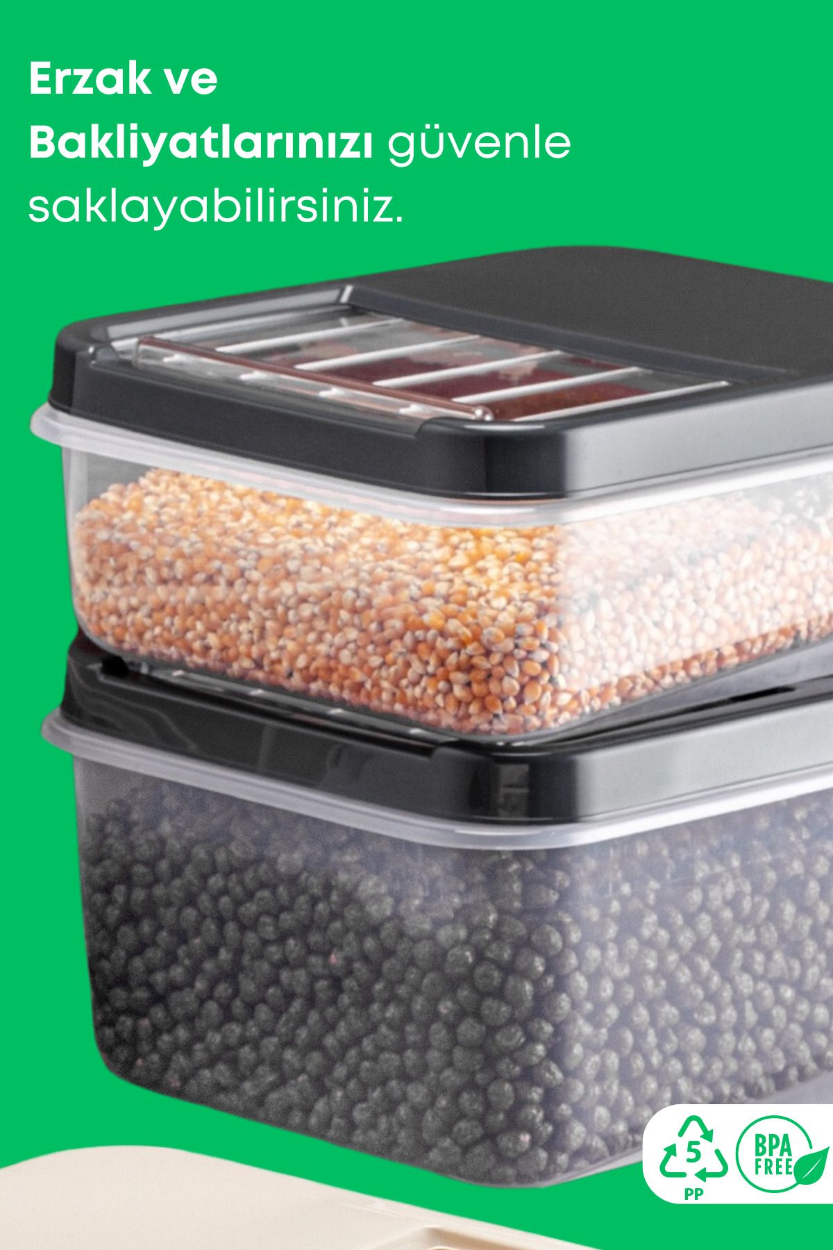 GRİMOR Life-10 L Mega Size - 2-Piece Tablet Detergent Storage Box, Multi-Purpose Storage Container with Sliding and Sliding Lid 4