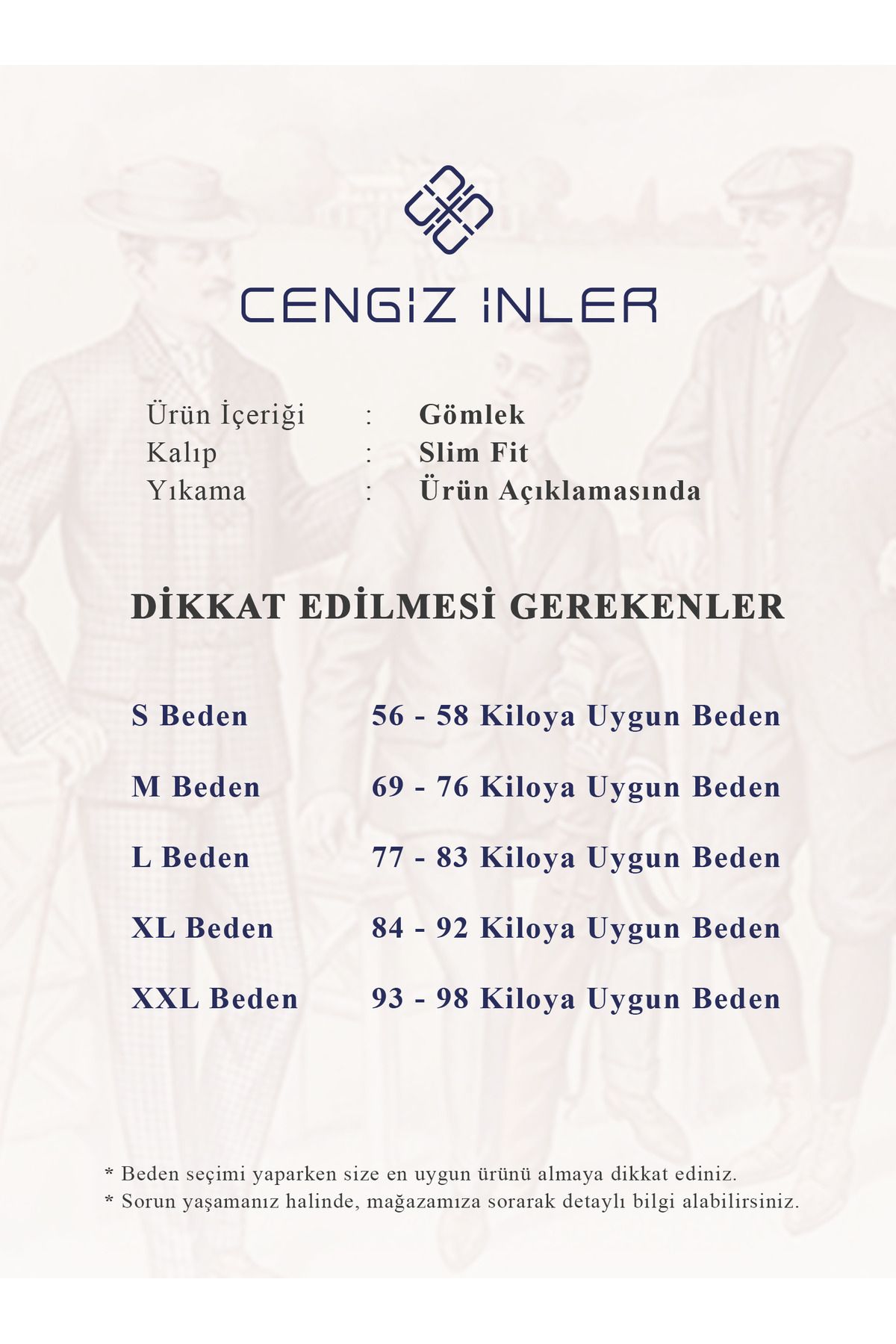 Cengiz İnler-Pánska bavlnená košeľa Cengiz Inler Standard Collar Plain Regular Fit 5