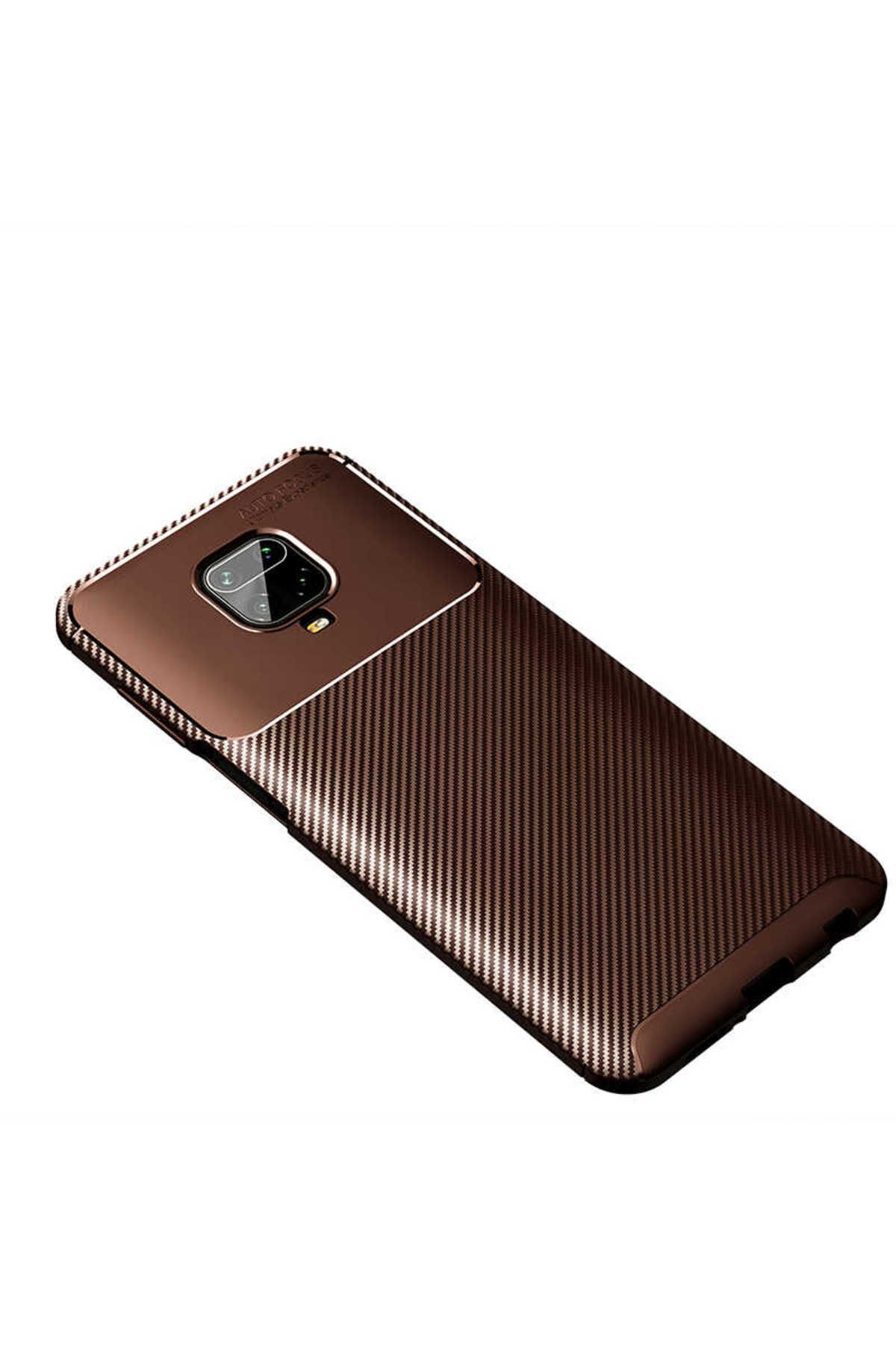gaappy Fib Serisi Xiaomi Redmi Note 9S Kahverengi Kapak