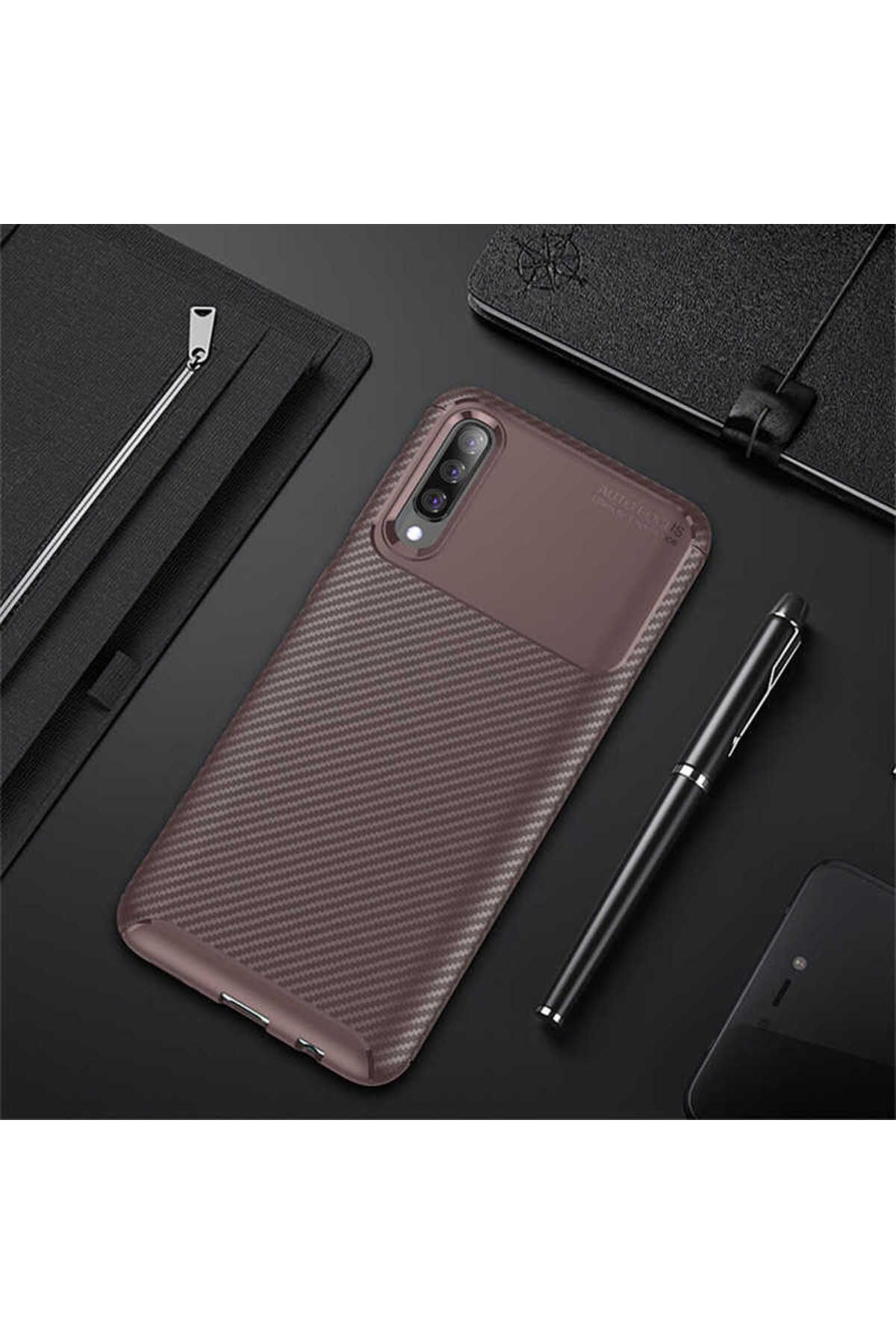 gaappy Fib Serisi Samsung Galaxy A70 Kahverengi Kapak