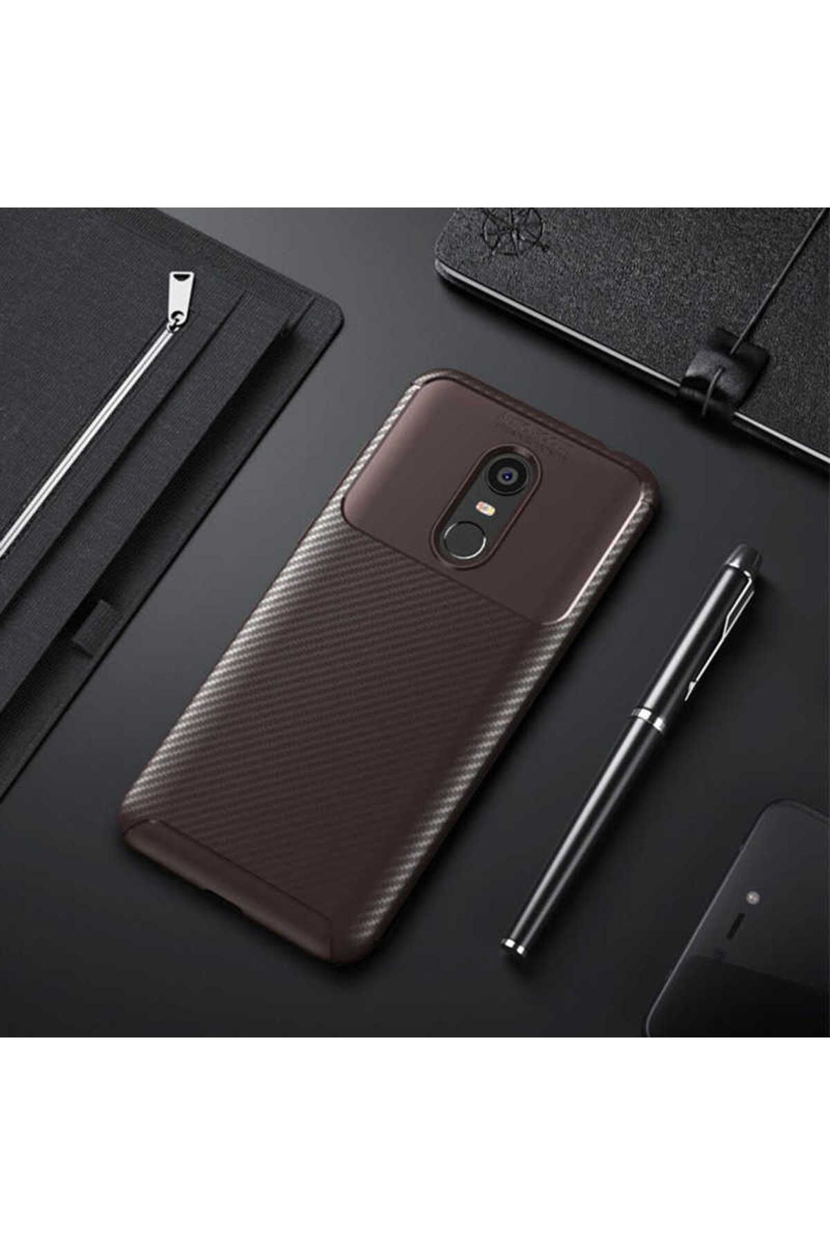 gaappy Fib Serisi Xiaomi Redmi 5 Plus Kahverengi Kapak