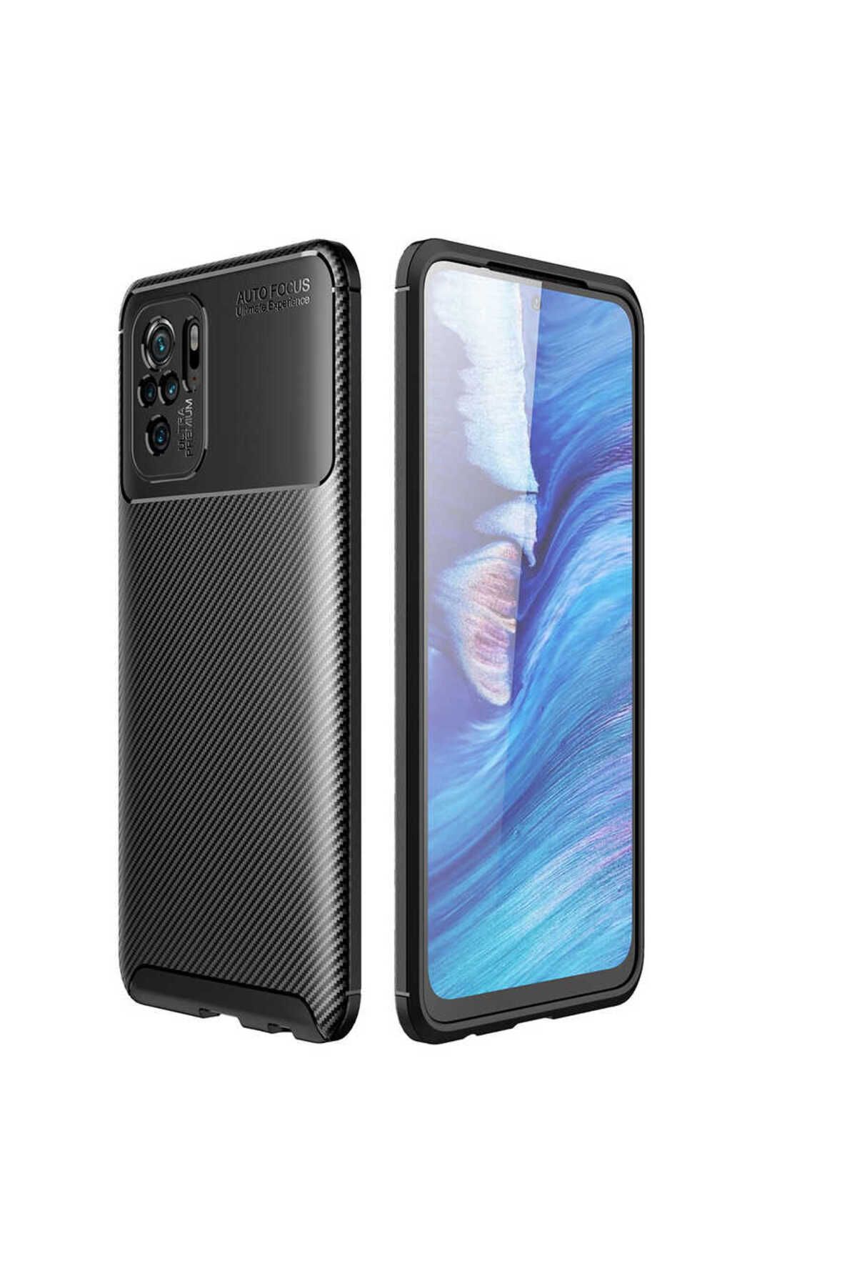 gaappy Fib Serisi Xiaomi Redmi Note 10S Siyah Kapak