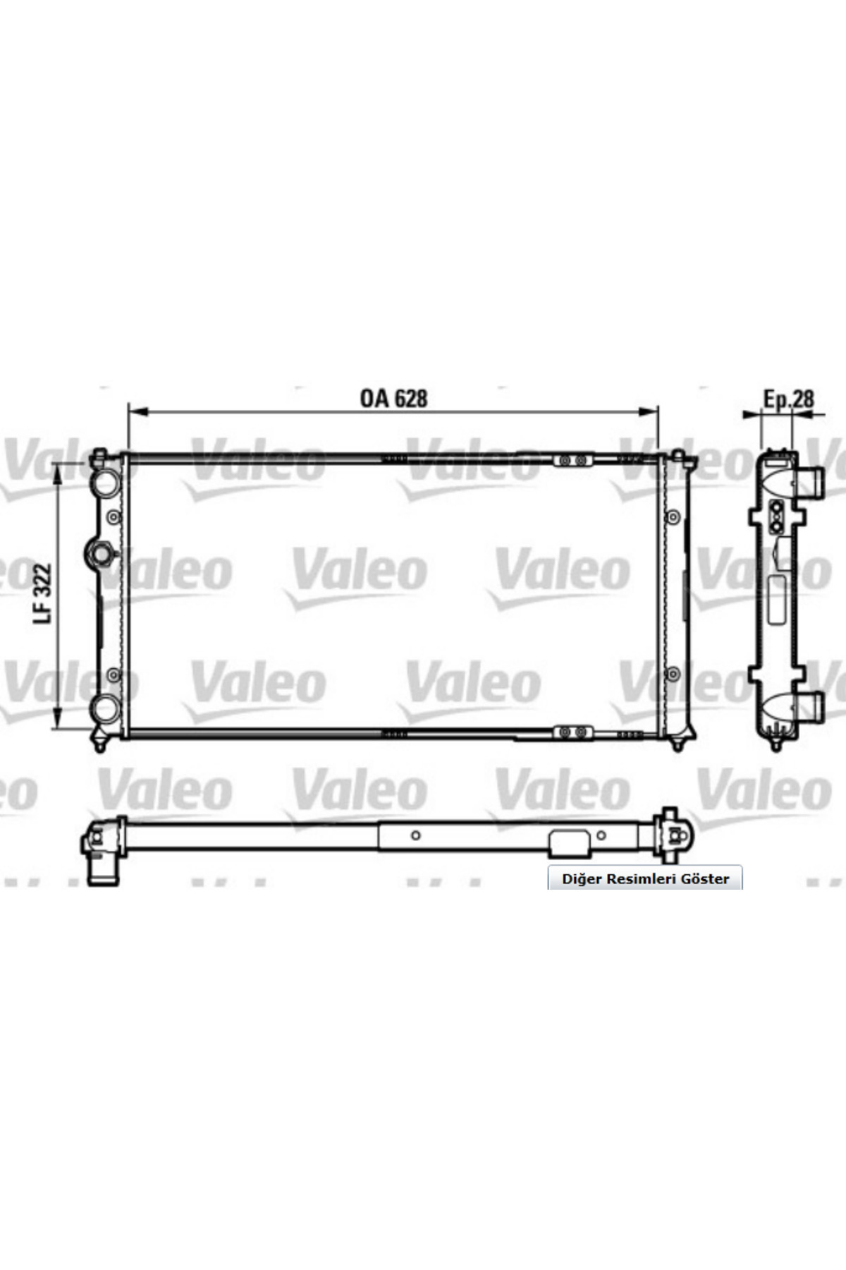 OEM-Radiator R035 Polo Classic Cordoba Ibiza (95-01) - 6K 0121253 A 6K 0121253 A 1