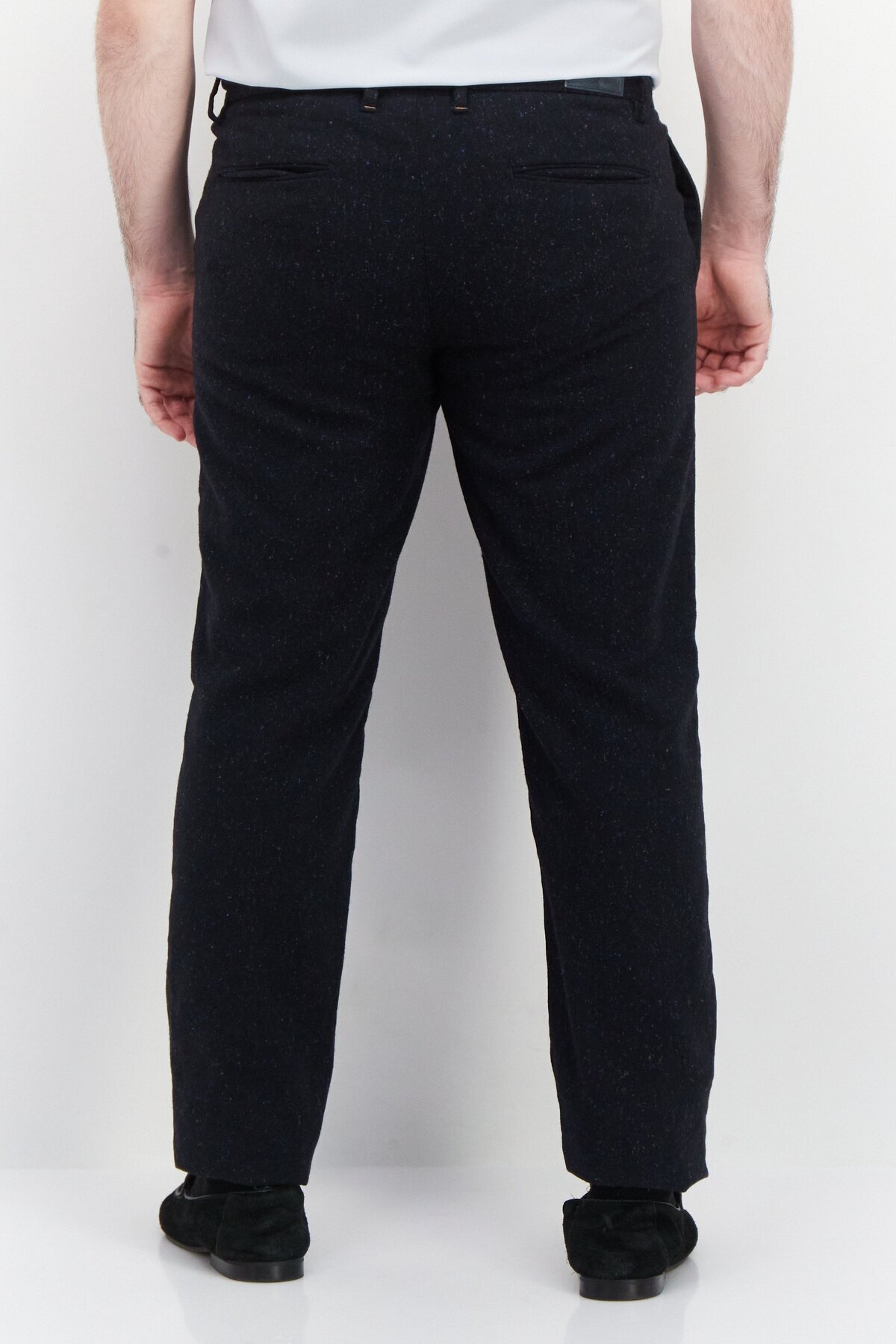 Trussardi Jeans-Men Heather Straight Leg Pants, Black 4
