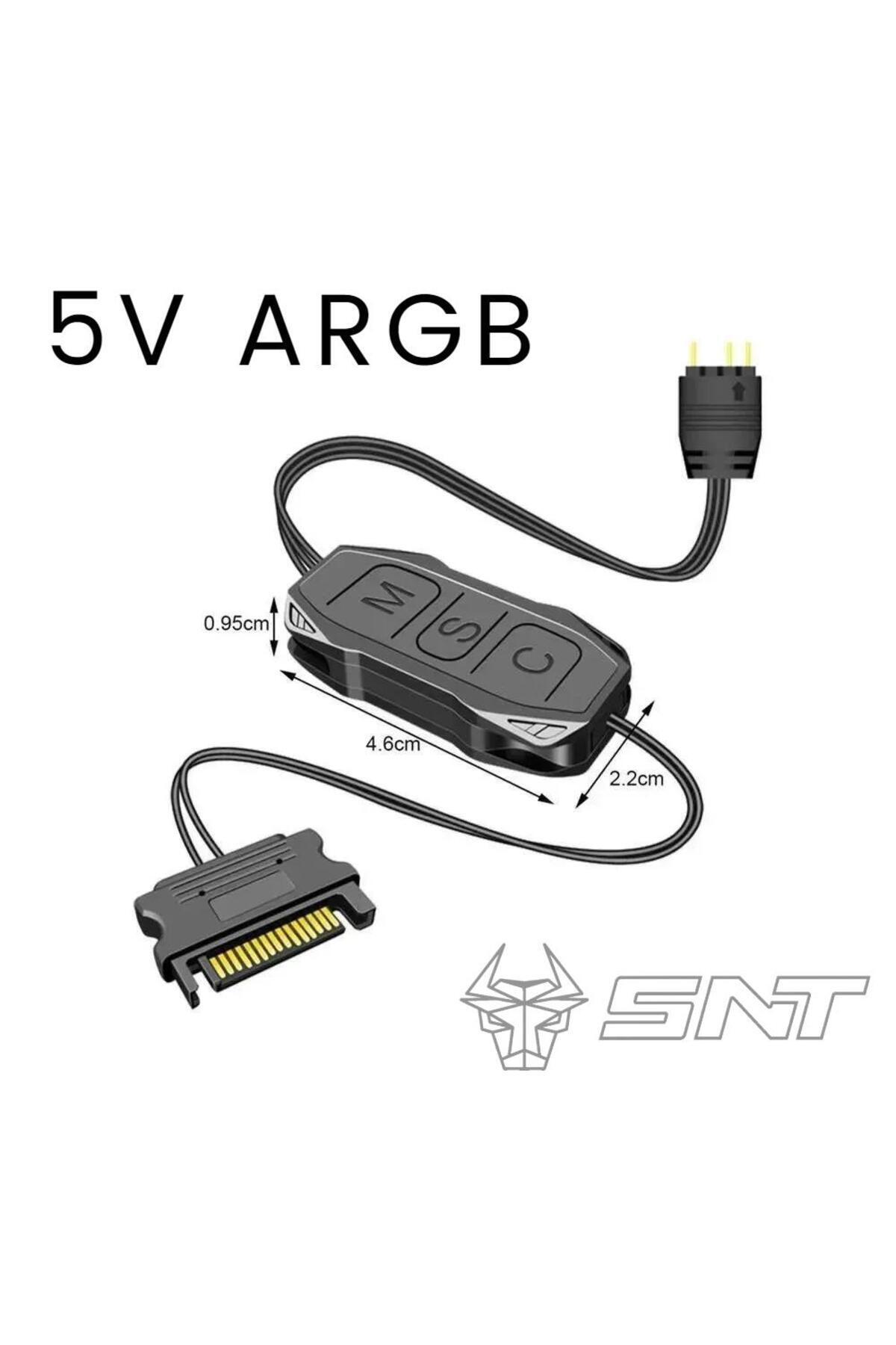 SNT Energy-Snt Ar-01 Argb Controller Controller Controller 5V 3Pin Sata Power Supply 1 Port 2