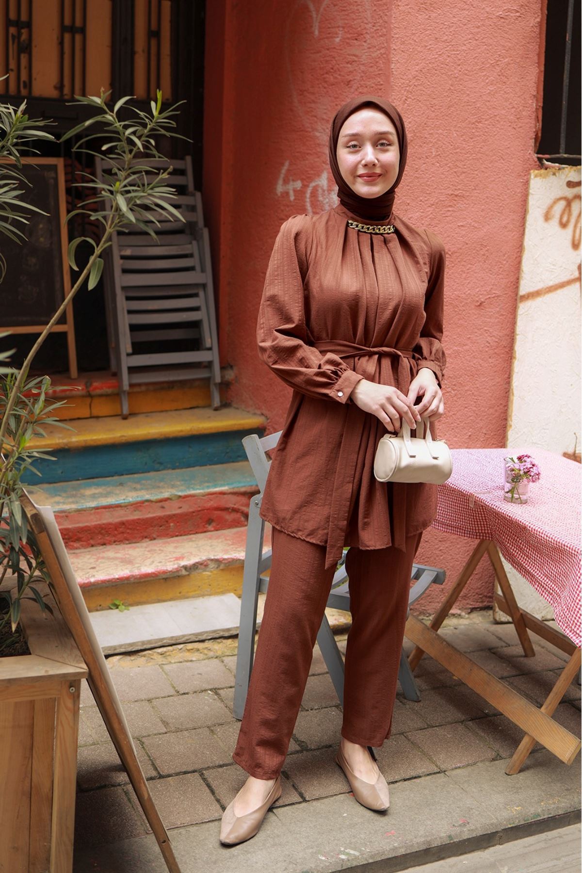 suffemoda Sofia Zincir Detaylı Tesettür Takım - Fiyatı, Yorumları