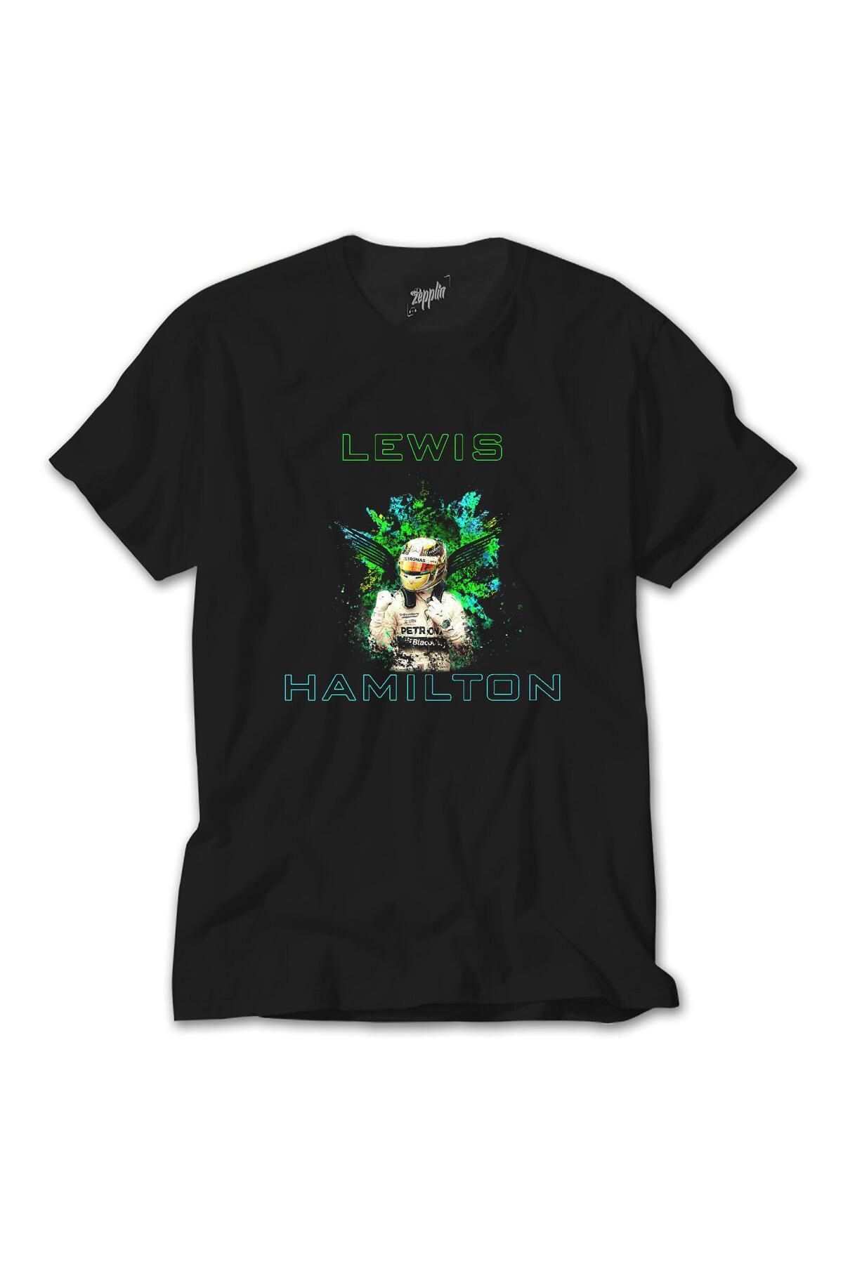 WAKHA F1 Lewis Hamilton Green Siyah Tişört