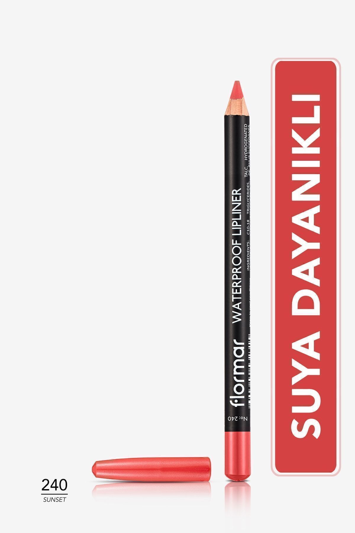 Flormar Waterproof Lipliner 240 Sunset Suya Dayanıklı Dudak Kalemi NAİF13