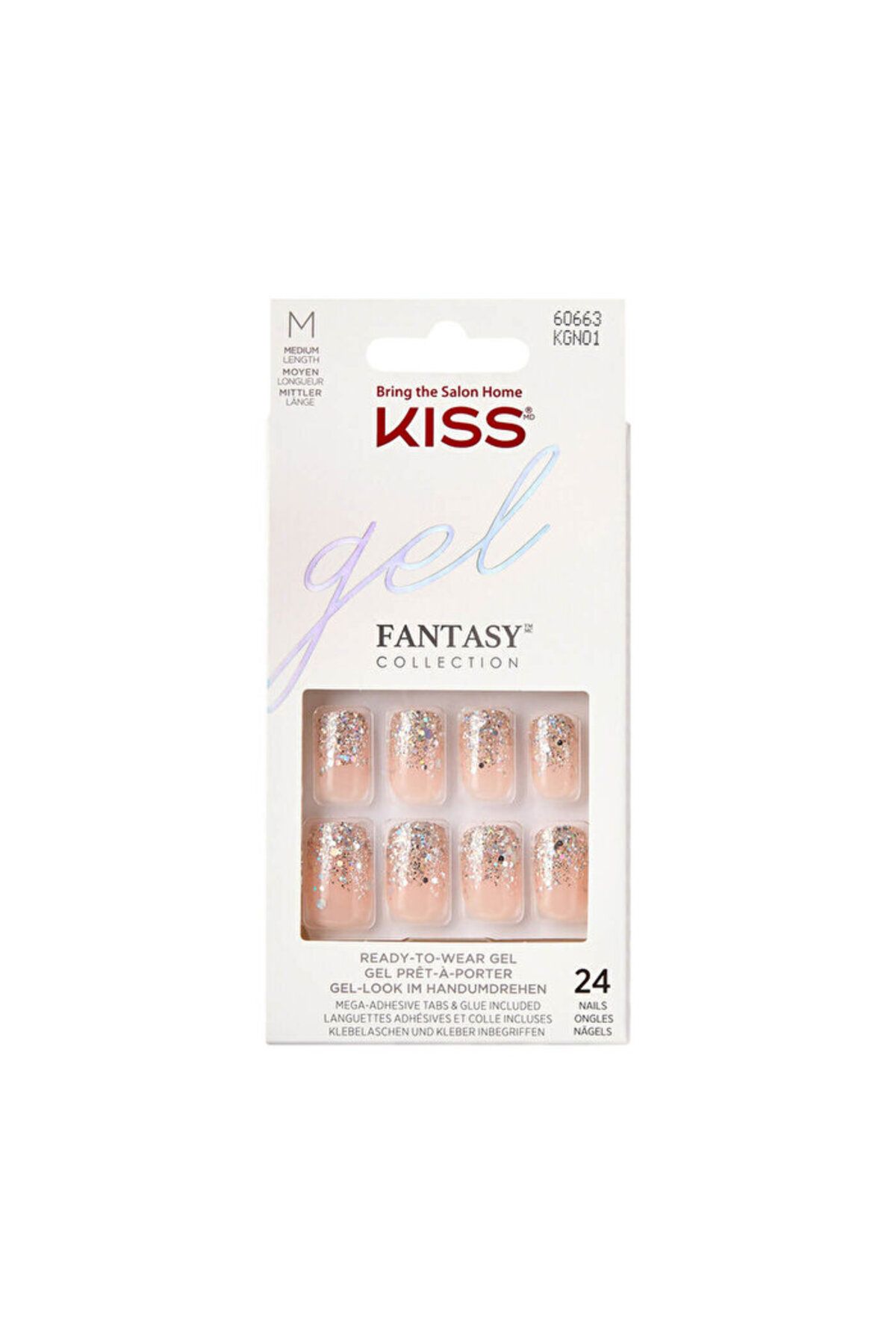 Kiss Takma Tırnak - Ekstra Parlak Fanciful KGN01C - 24'lü