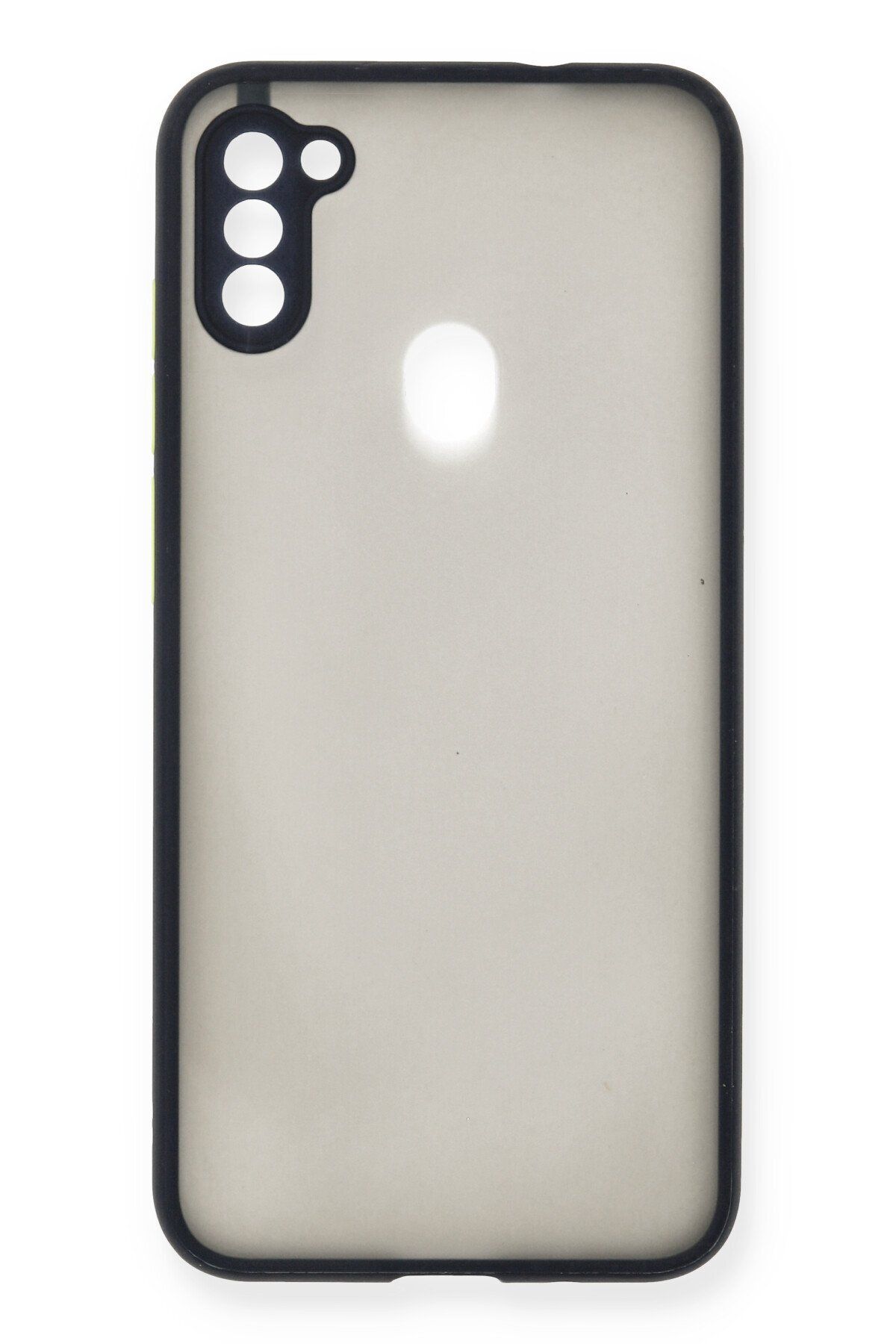 cepmoda SAMSUNG GALAXY M11/A11 | Buzlu Şeffaf Silikon Mat Telefon Kılıfı – Darbeye Dayanıklı - LACİVERT