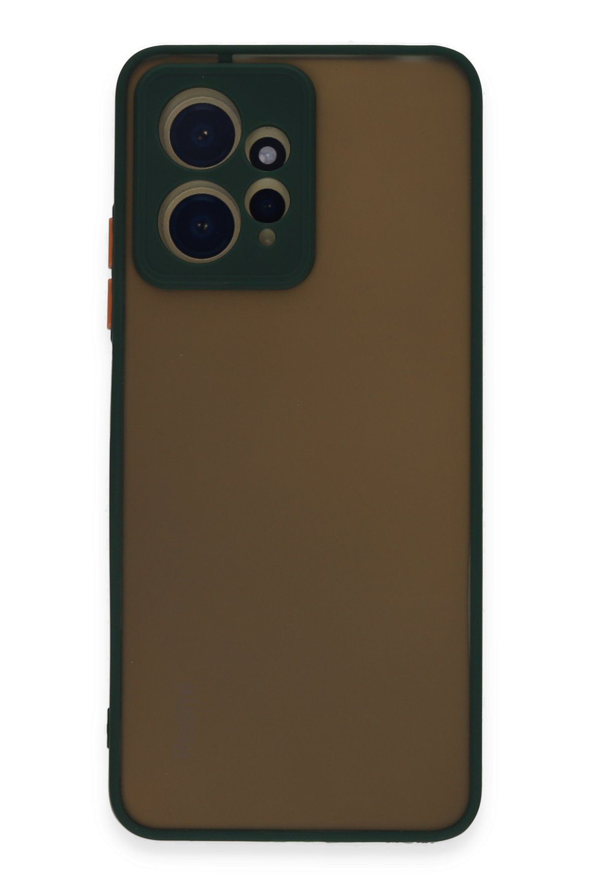 cepmoda XİAOMİ REDMİ NOTE 12 4G | Buzlu Şeffaf Silikon Mat Telefon Kılıfı – Darbeye Dayanıklı - YEŞİL