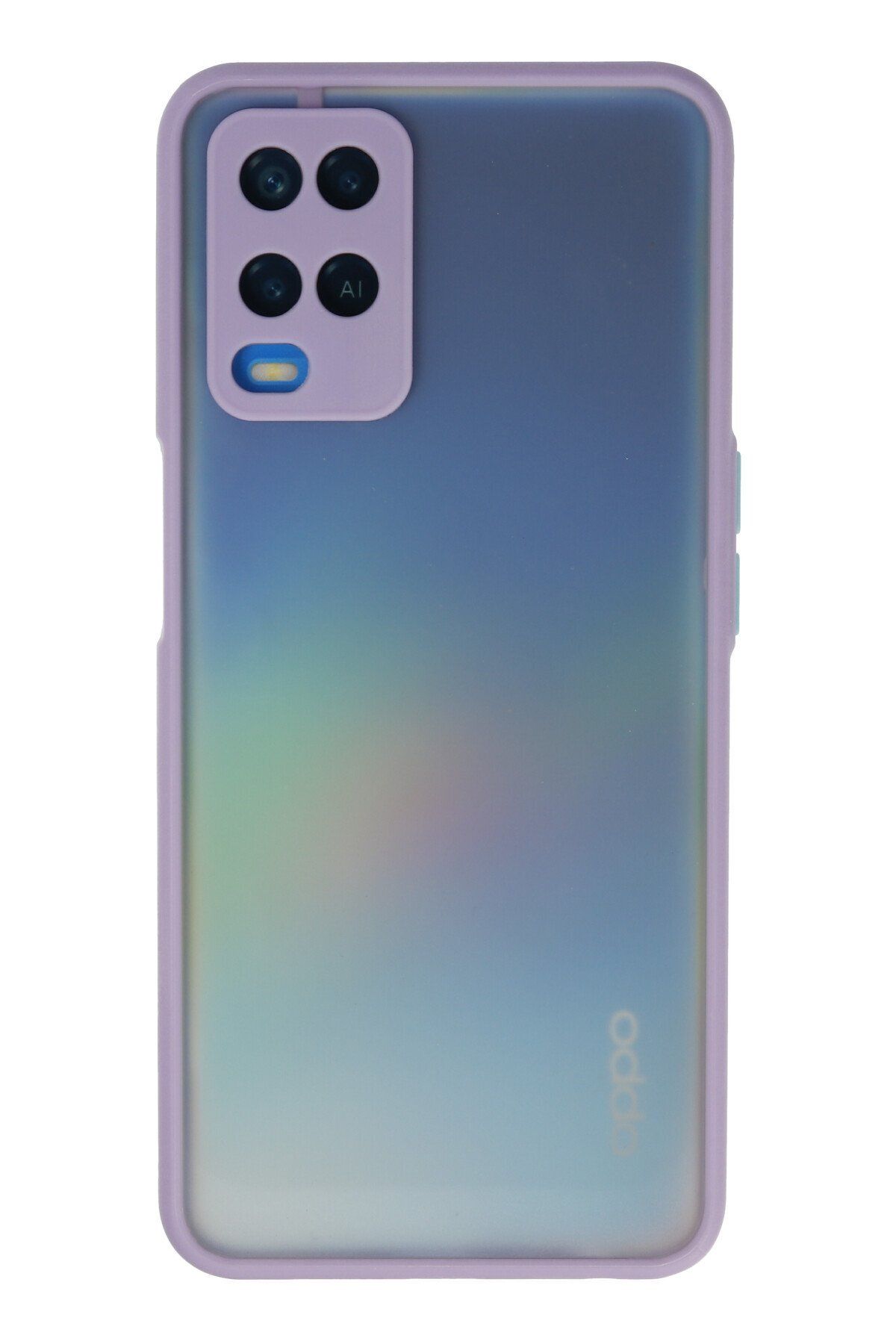 cepmoda OPPO A54 4G | Buzlu Şeffaf Silikon Mat Telefon Kılıfı – Darbeye Dayanıklı - MOR