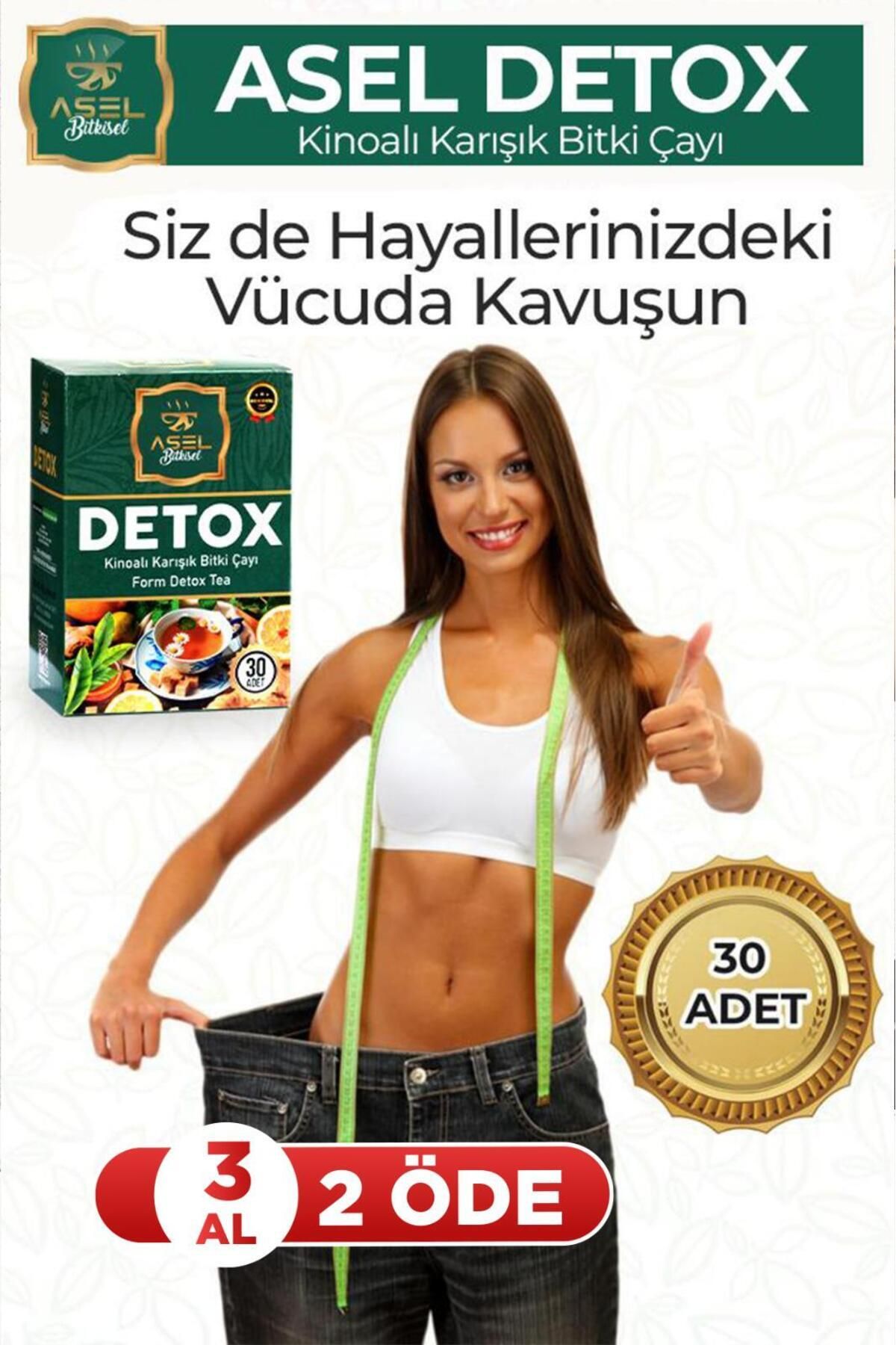 ASEL BİTKİSEL Detox Form Çayı Iştah Kesici .kilo Vermeye Yardımcı Zayıflama1 Diyet Çay Tok Tutma Zayıflatan