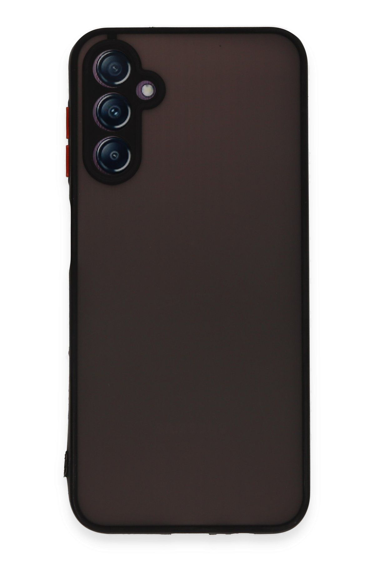 cepmoda SAMSUNG GALAXY A14 4G | Buzlu Şeffaf Silikon Mat Telefon Kılıfı – Darbeye Dayanıklı - SİYAH