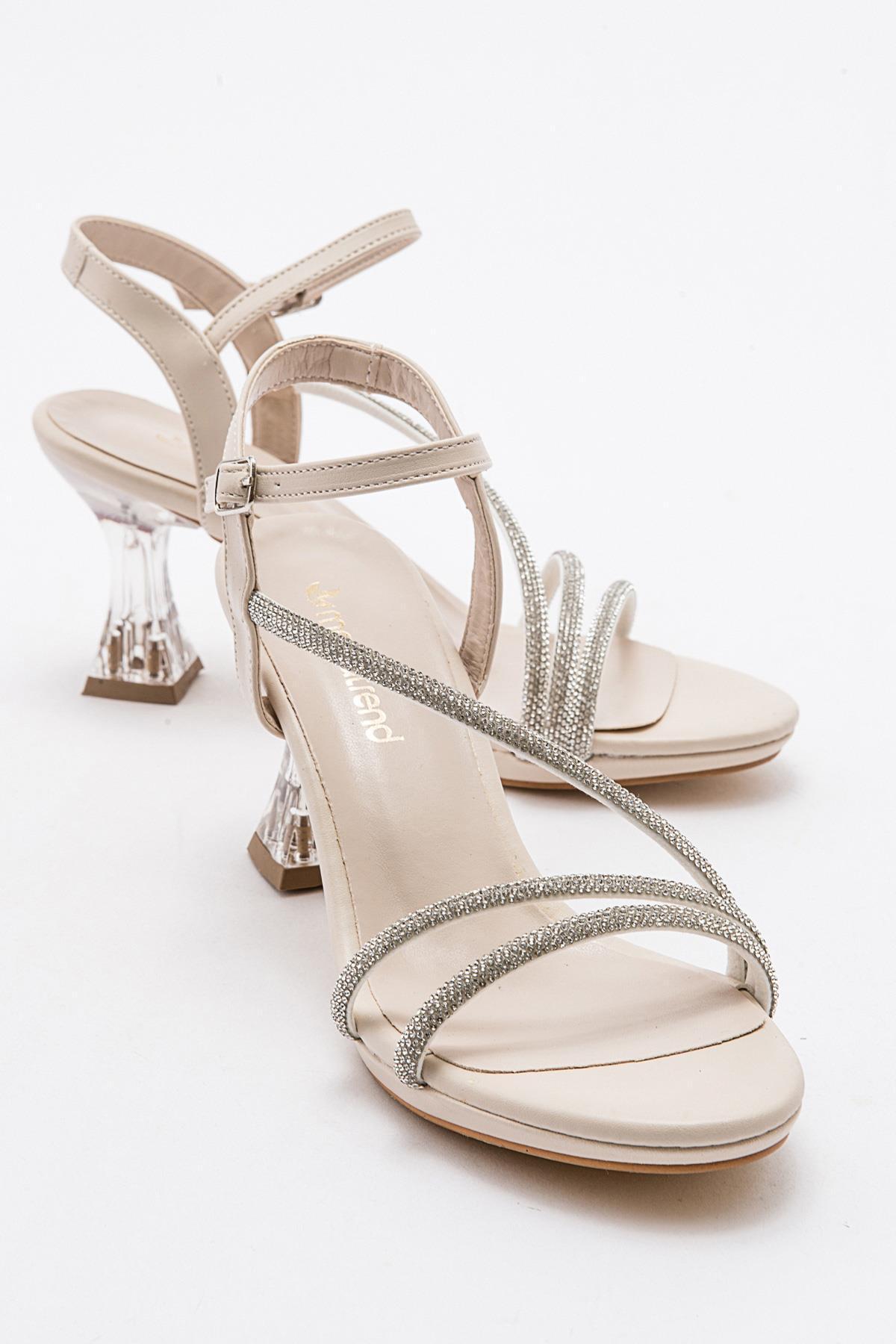 Women's Rhinestone Heels Shoes SKIN SKIN