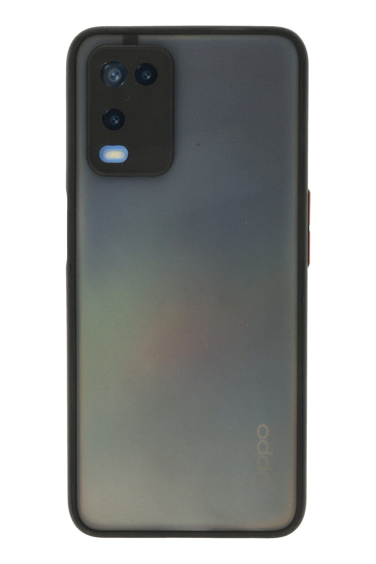 cepmoda OPPO A54 4G | Buzlu Şeffaf Silikon Mat Telefon Kılıfı – Darbeye Dayanıklı - SİYAH