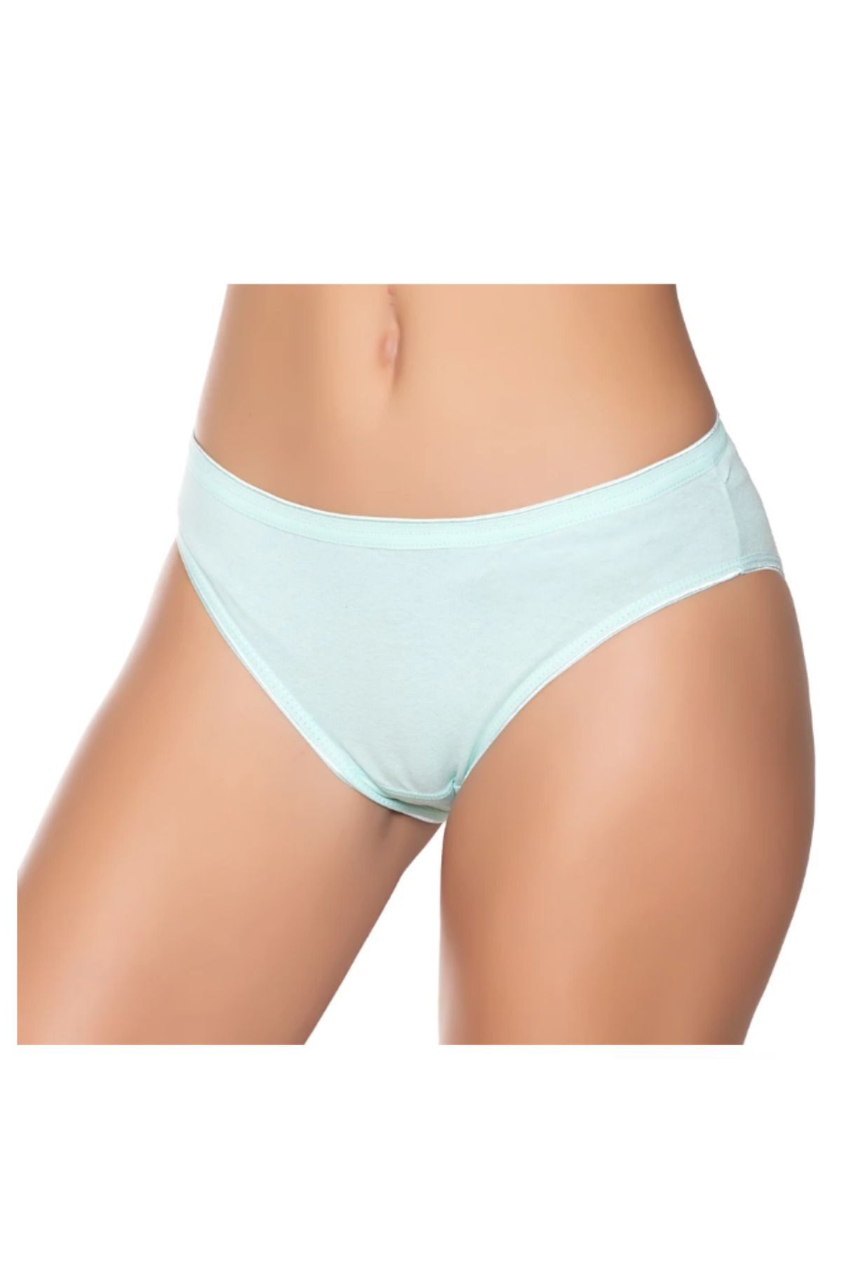 SİERNA Kadın Renkli Likralı Bikini Külot 6'Lı Paket srn-003586