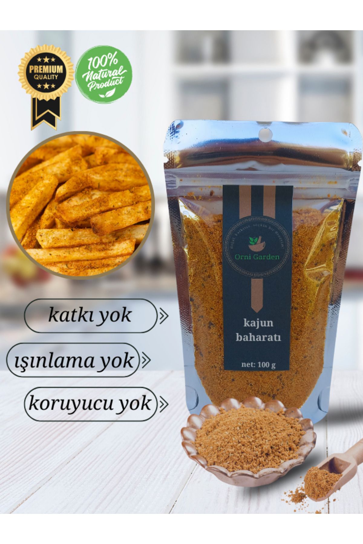 orniGarden Kajun Baharatı, 100g