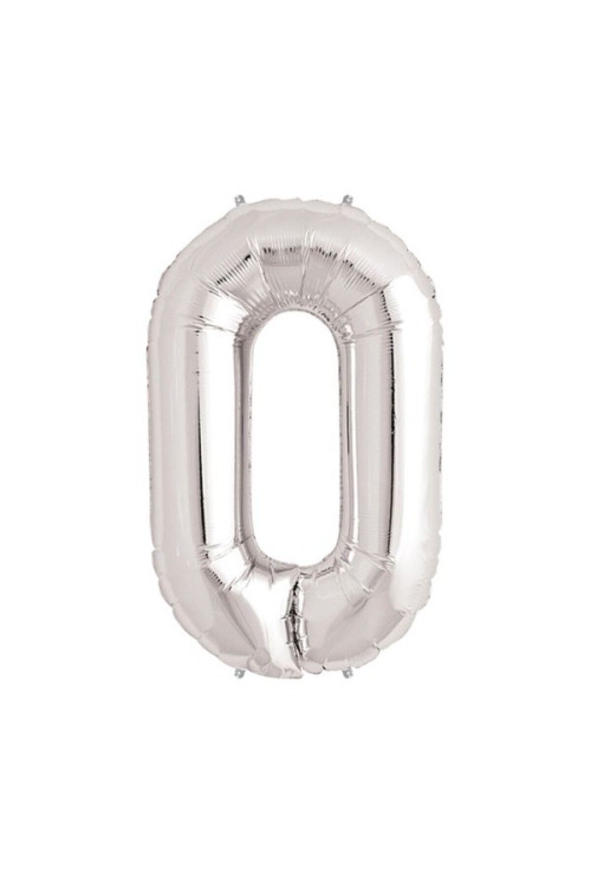 YNSGLOBAL Gümüş Rengi Folyo Rakam Balon 1 Metre