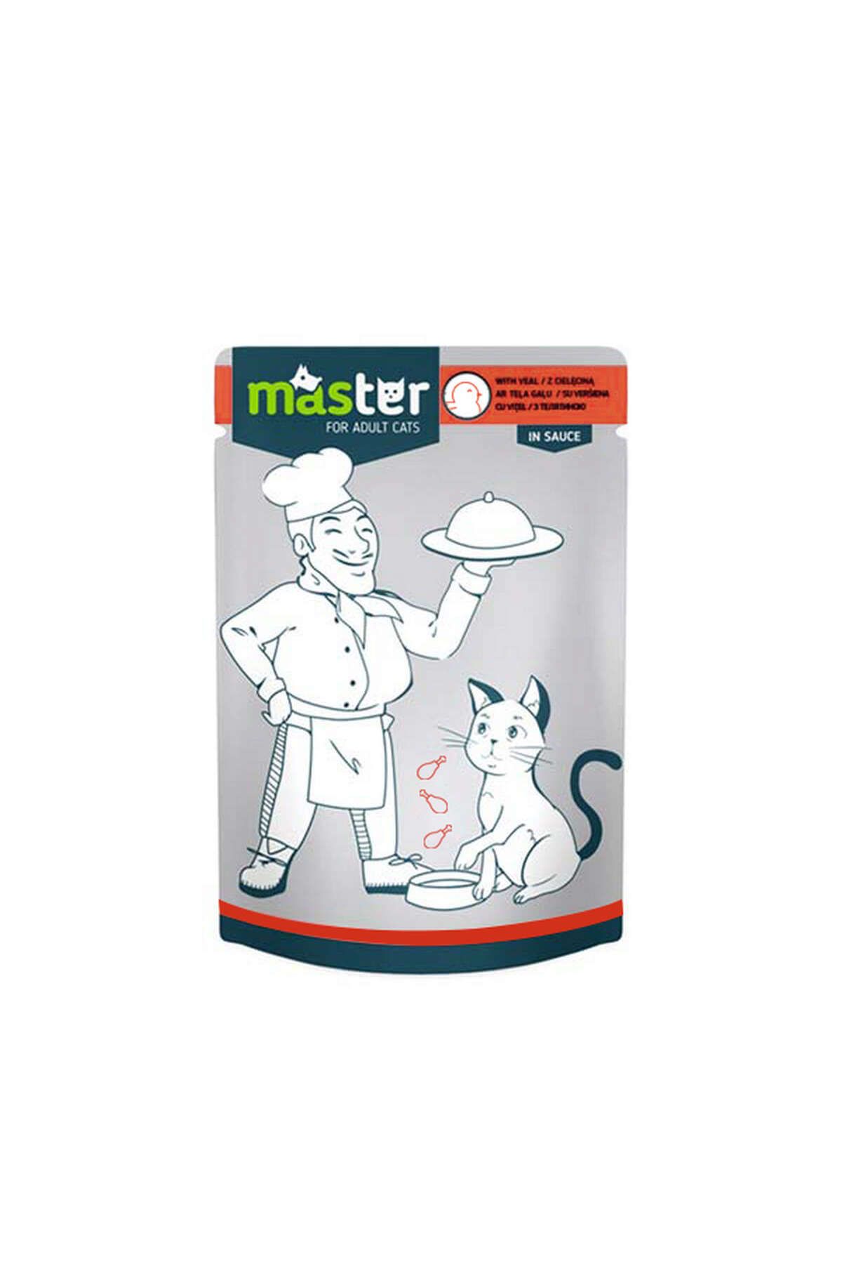 Master KÜMES HAYVANLI POUCH KEDI MAMASI JÖLE 80 GR X 6 ADET 661142