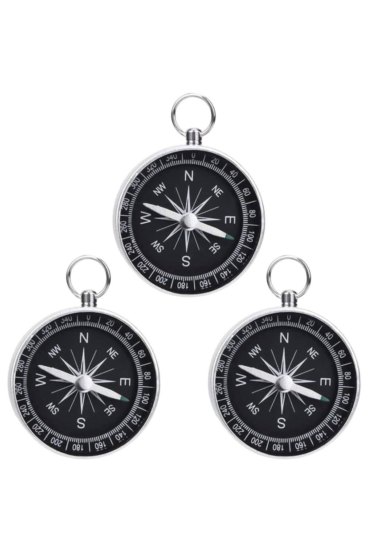 Skygo-Mini Stainless Aluminum Compass G44-2B Silver 1