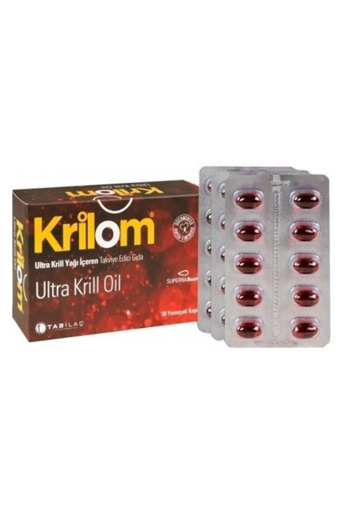 Krilom Ultra Krill Oil Takviye Edici Gıda 30 Yumuşak Kapsül