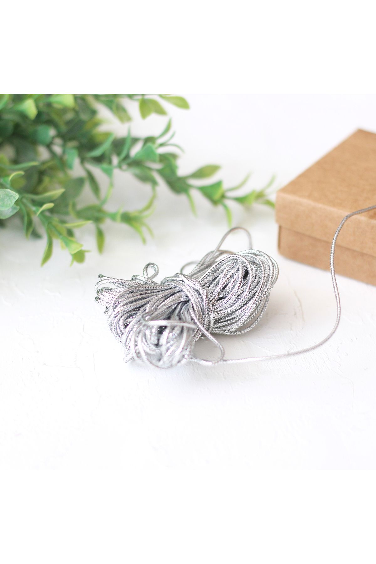 Bimotif-Decorative glitter monofile string 25 meters (Silver) 2