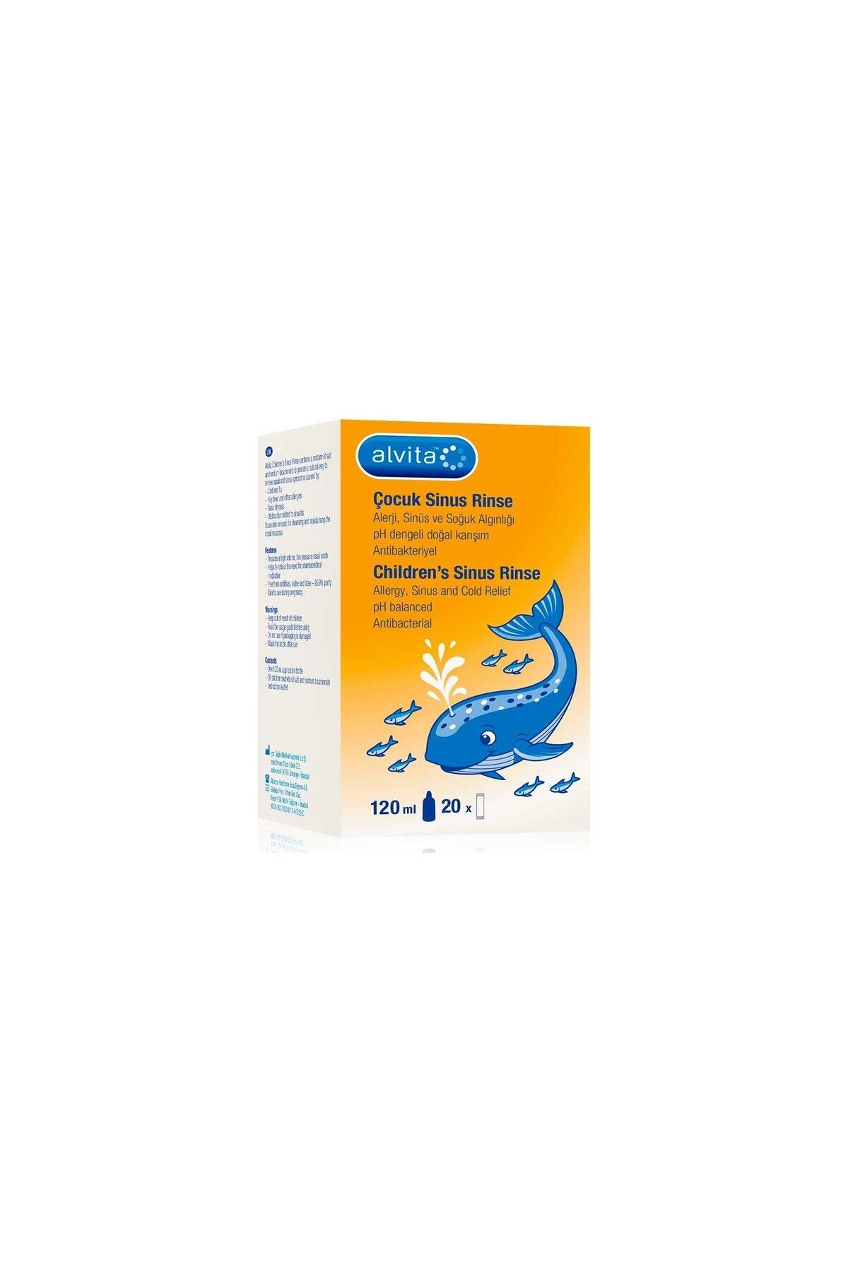 Alvita Sinus Rinse Kit Çocuklar Için 120 ml 04/2022 Miadlı