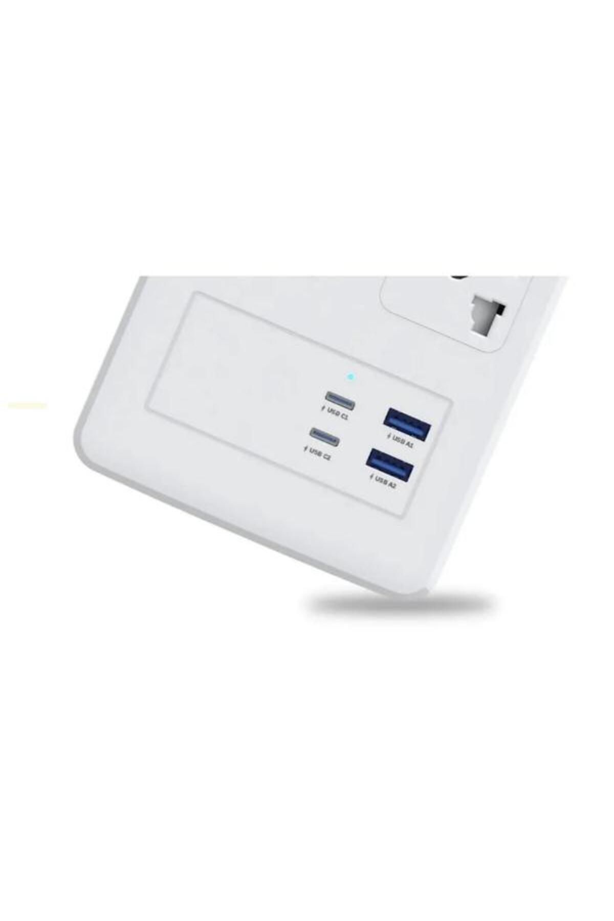 HONEYWELL-6-Piece Surge Protected Socket - 2Xtype-C 2Xusb-A Hc 000047 2
