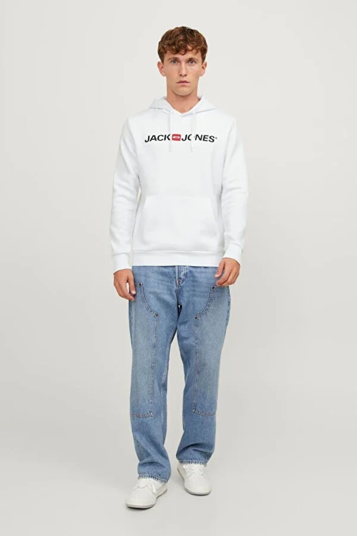 سویشرت مردانه Jack & Jones JACK Jones 12137054-White