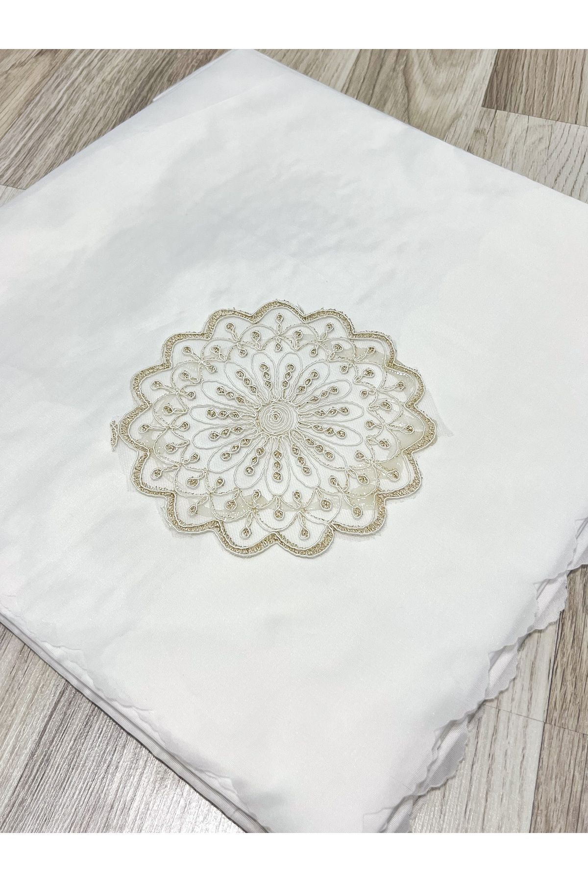 AYHANHOME Pachet De Lux Din Satin Brodat Cremă Zestre - One Size