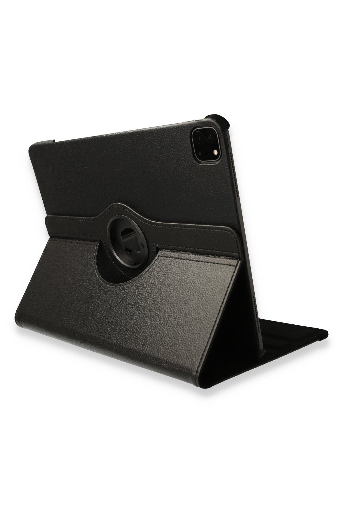 NewFace iPad Pro 12.9 (2020) Kılıf 360 Tablet Deri Kılıf - Siyah MRAYD