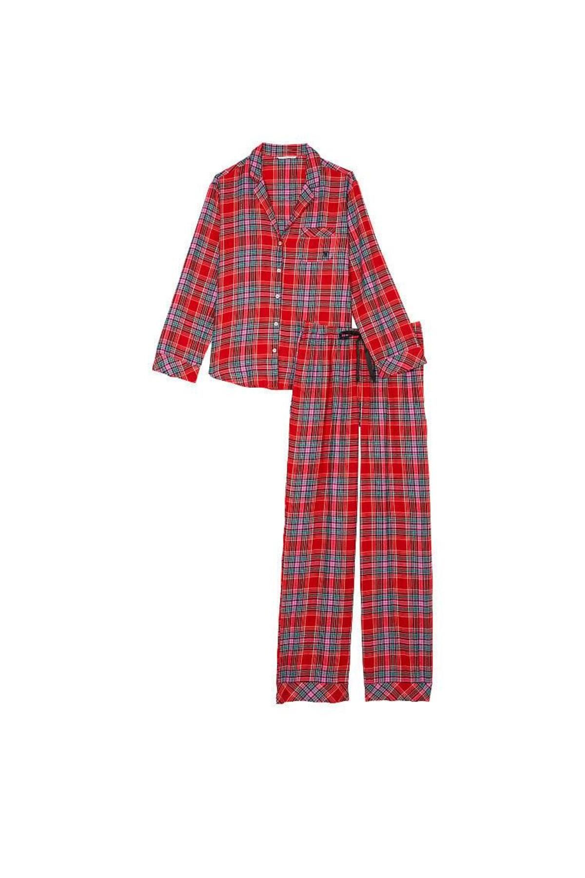 Victoria's Secret-Flannel Long Pajama Set 3