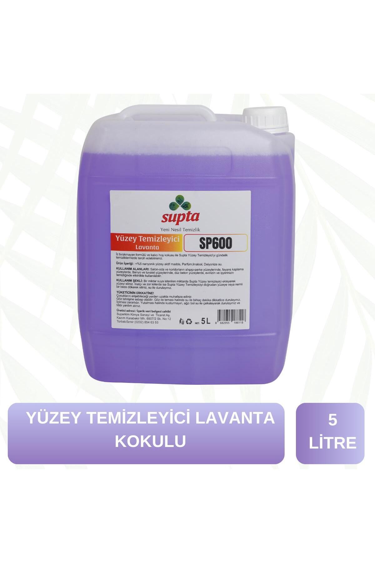 Supta Sıvı Yüzey Temizleyici Lavanta Kokulu 5 Lt