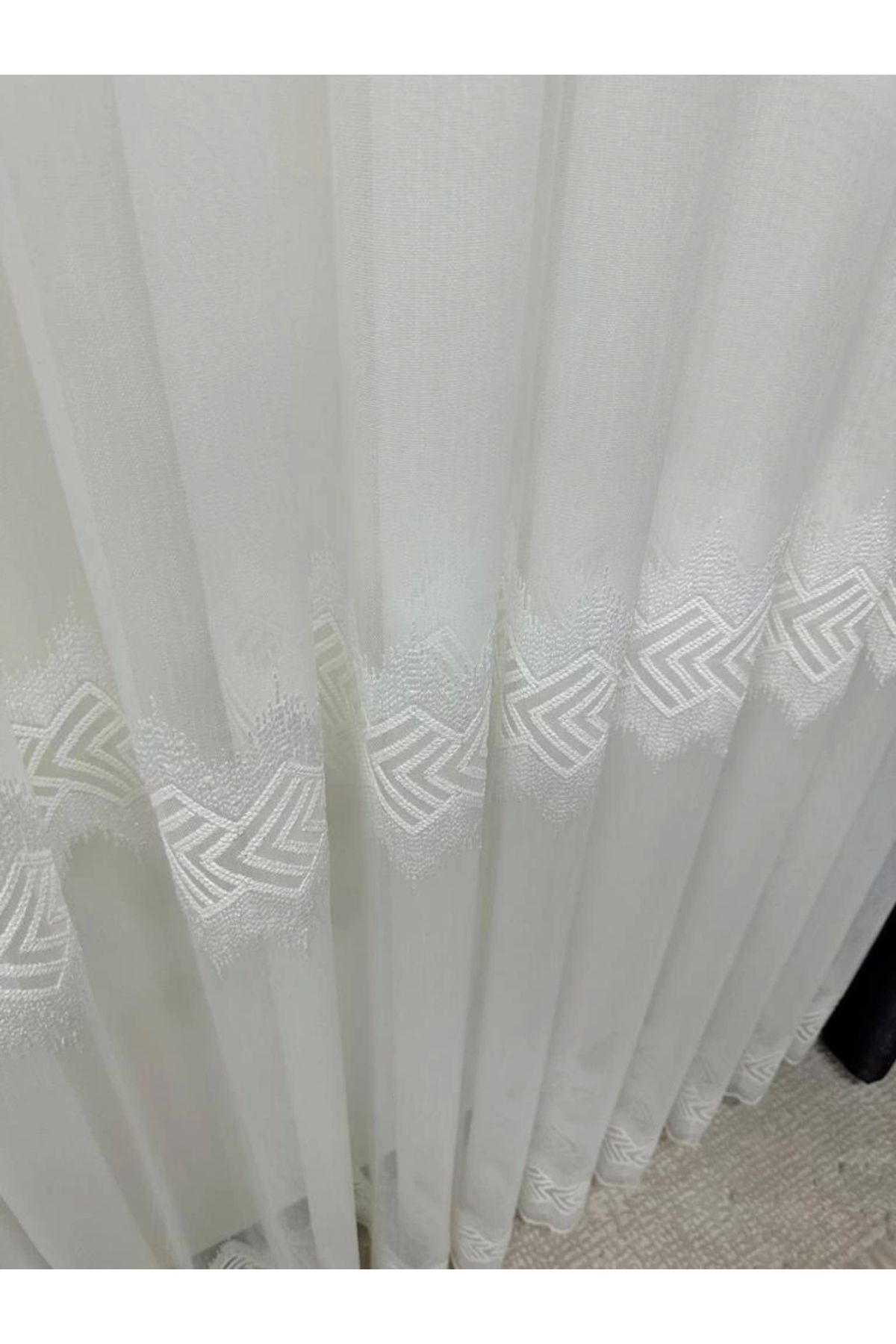 NİVEMESHOME-Nivemeshome Lucca 1/3 Frequent Pleated Tulle Curtain Apm 6