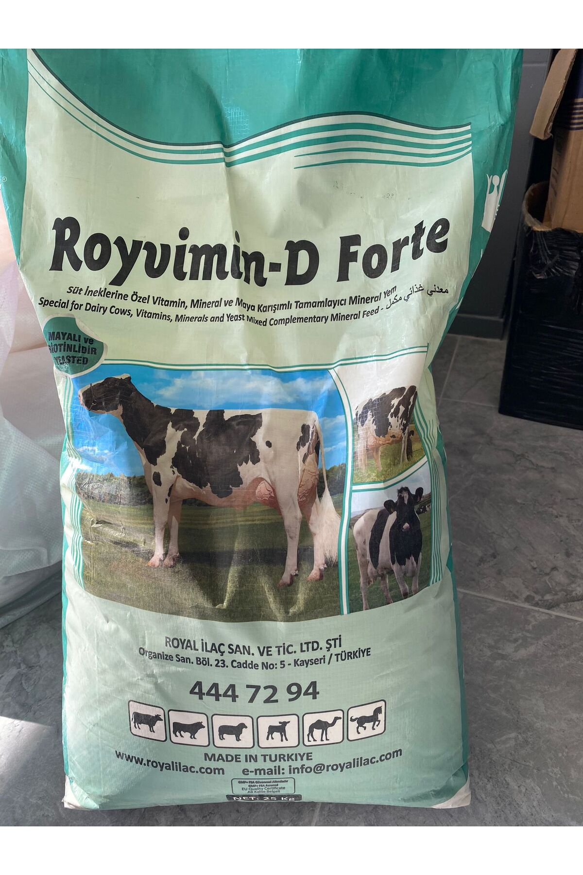 Royal İlaç Royvimin D Forte 25 kg Kraft Torba