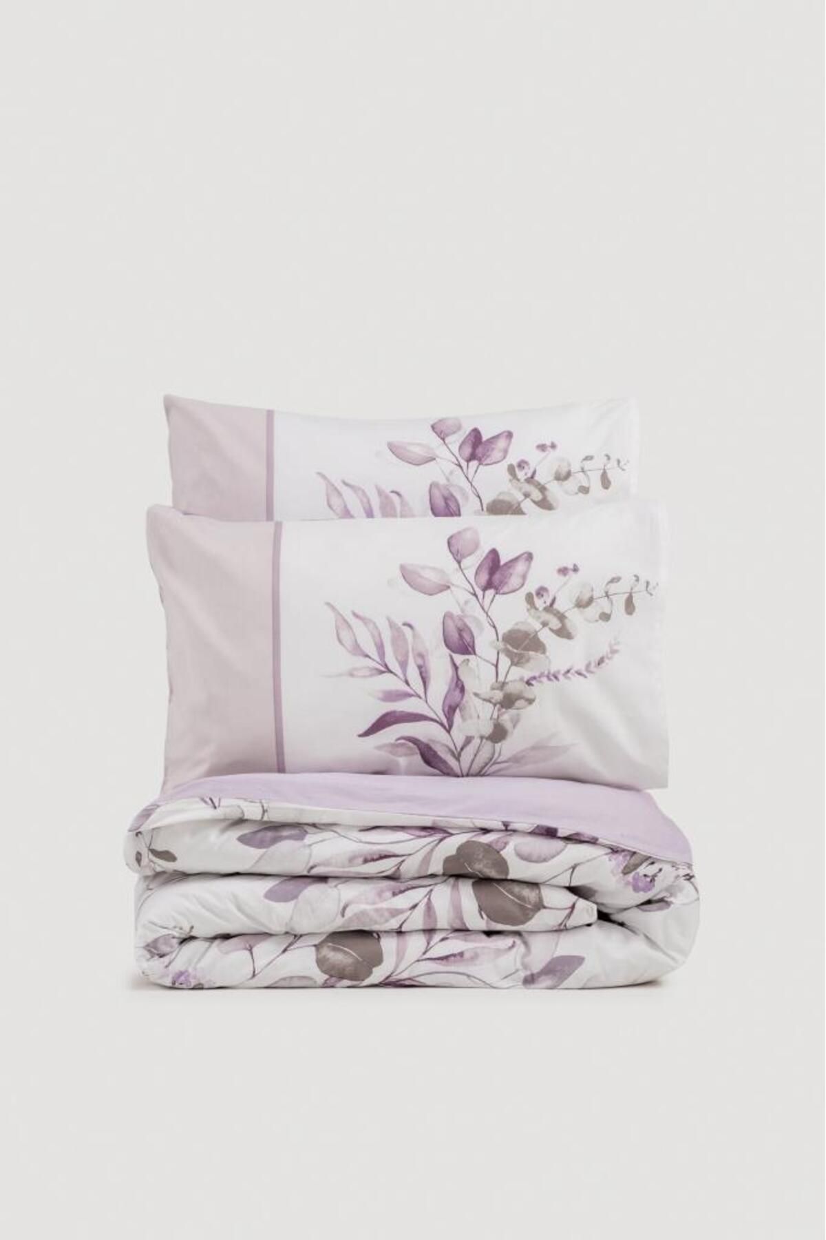 Cotton Box-Nadia Lilac Double Duvet Cover Set 3