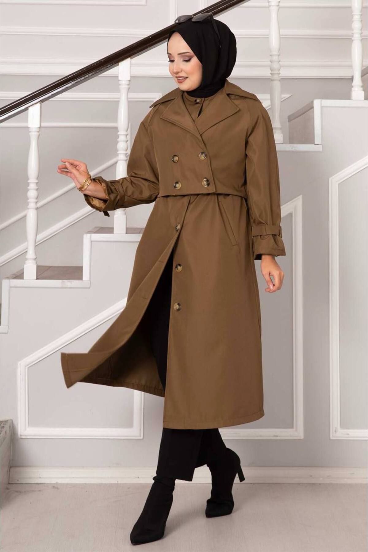 Sum-Double Use Trench Coat with Vest 3