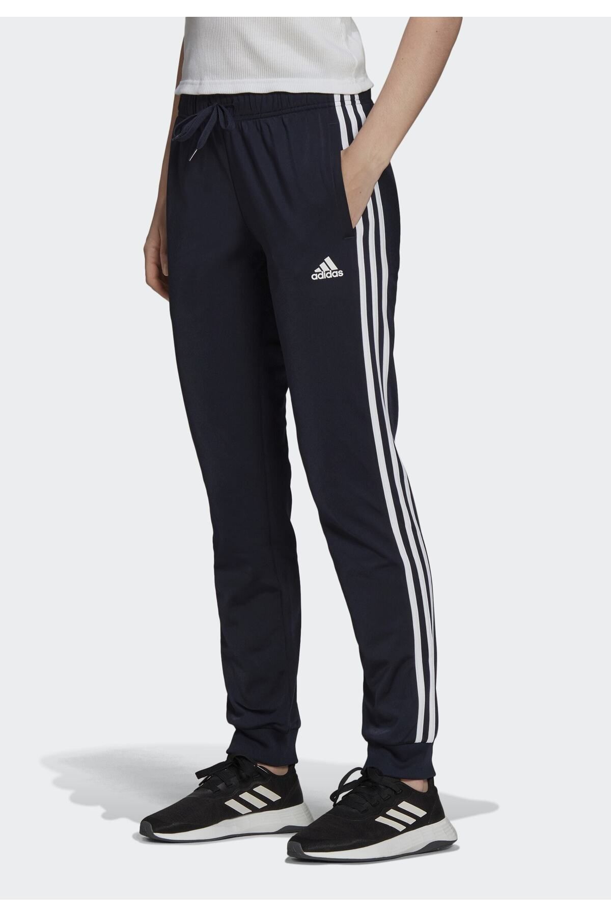 شلوار ورزشی آدیداس مدل Primegreen Essentials Warm-Up Slim Tapered 3-Stripes  adidas