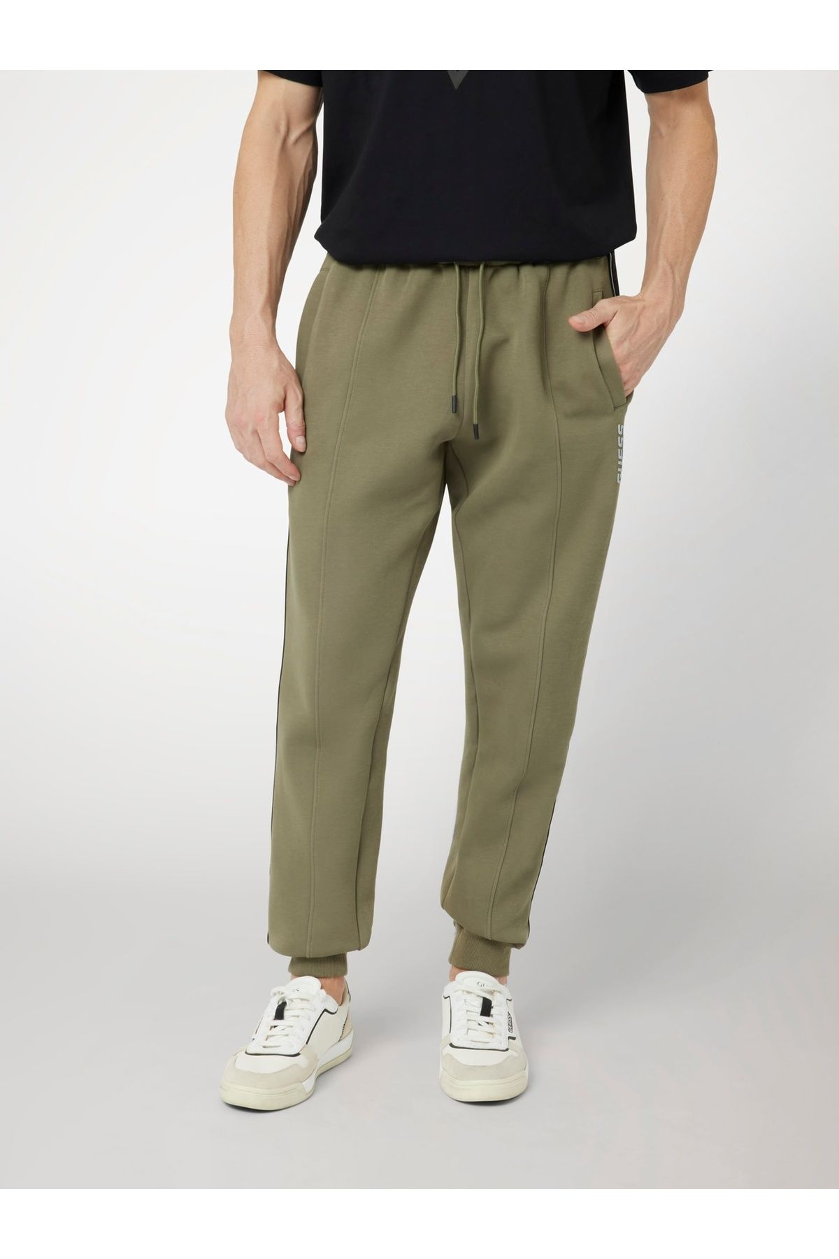 Guess-Side Logo Jogger Pants 1