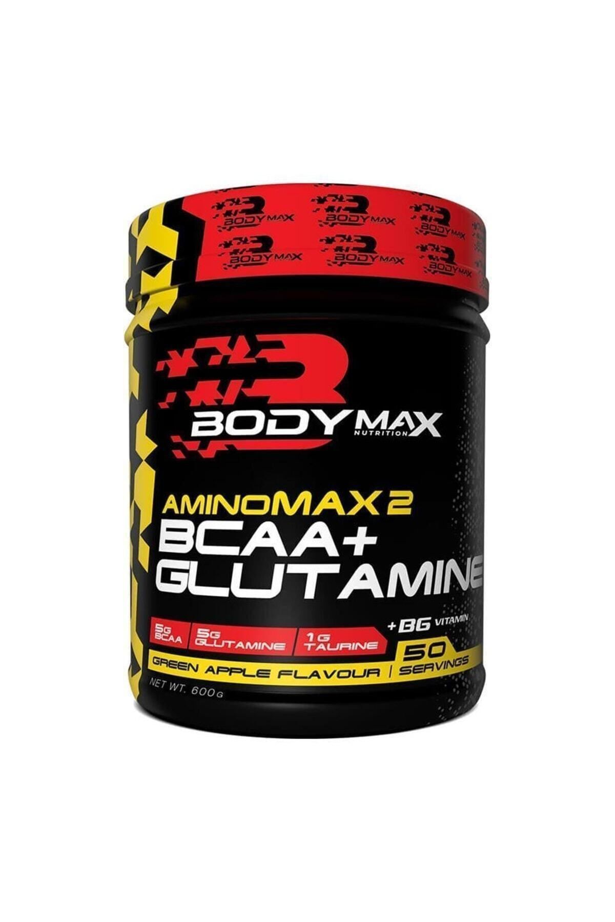 BODYMAX Aminomax2 Bcaa Glutamin 600gr Yeşil Elma 50 Servis Bcaa Glutamine Amino Asit Taurin