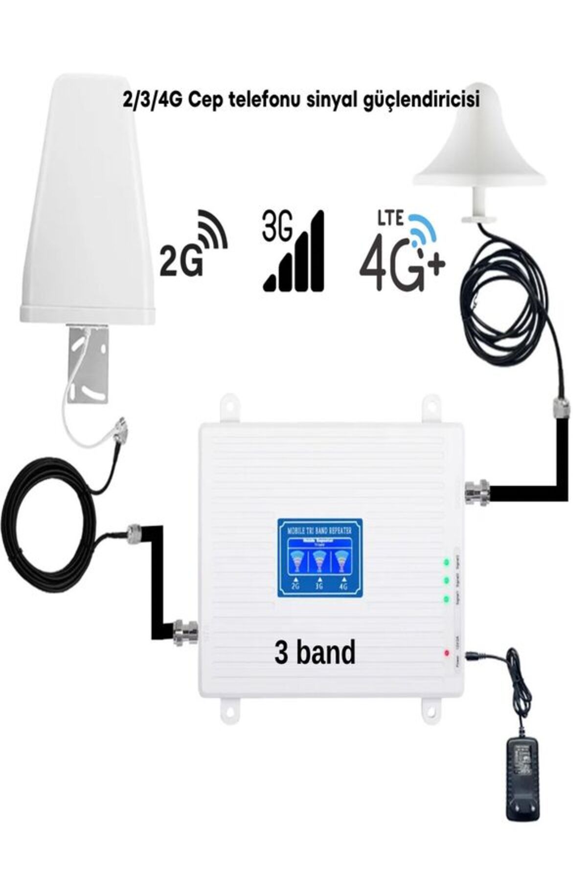 İntegral 2G/3G/4G Lte mobil cep telefonu sinyal güçlendiricisi 3 BAND