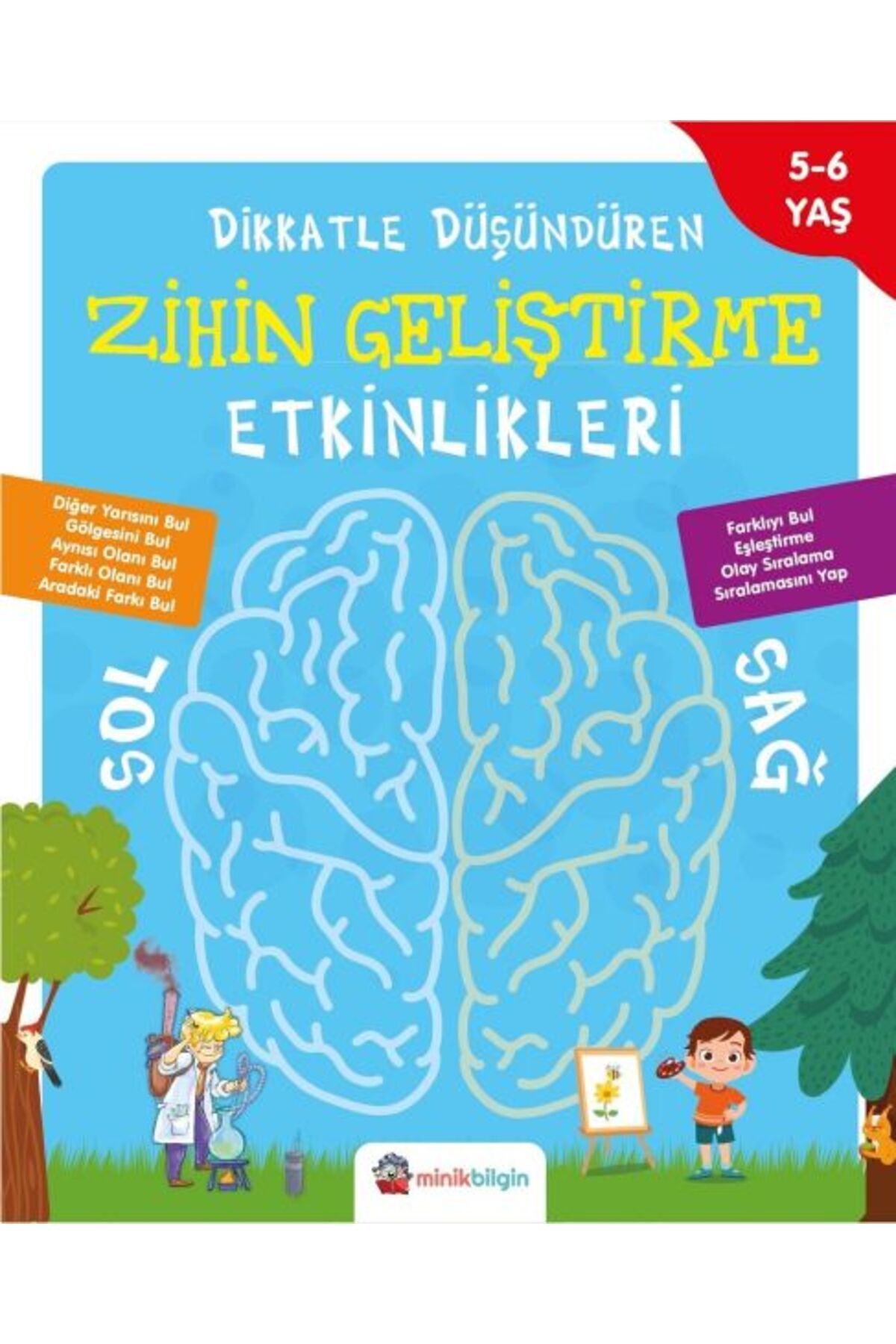 Karma Kitaplar Dikkatle Düşündüren Zihin Geliştirme Etkinlikleri 1 kitap(Korunakli Posetle)