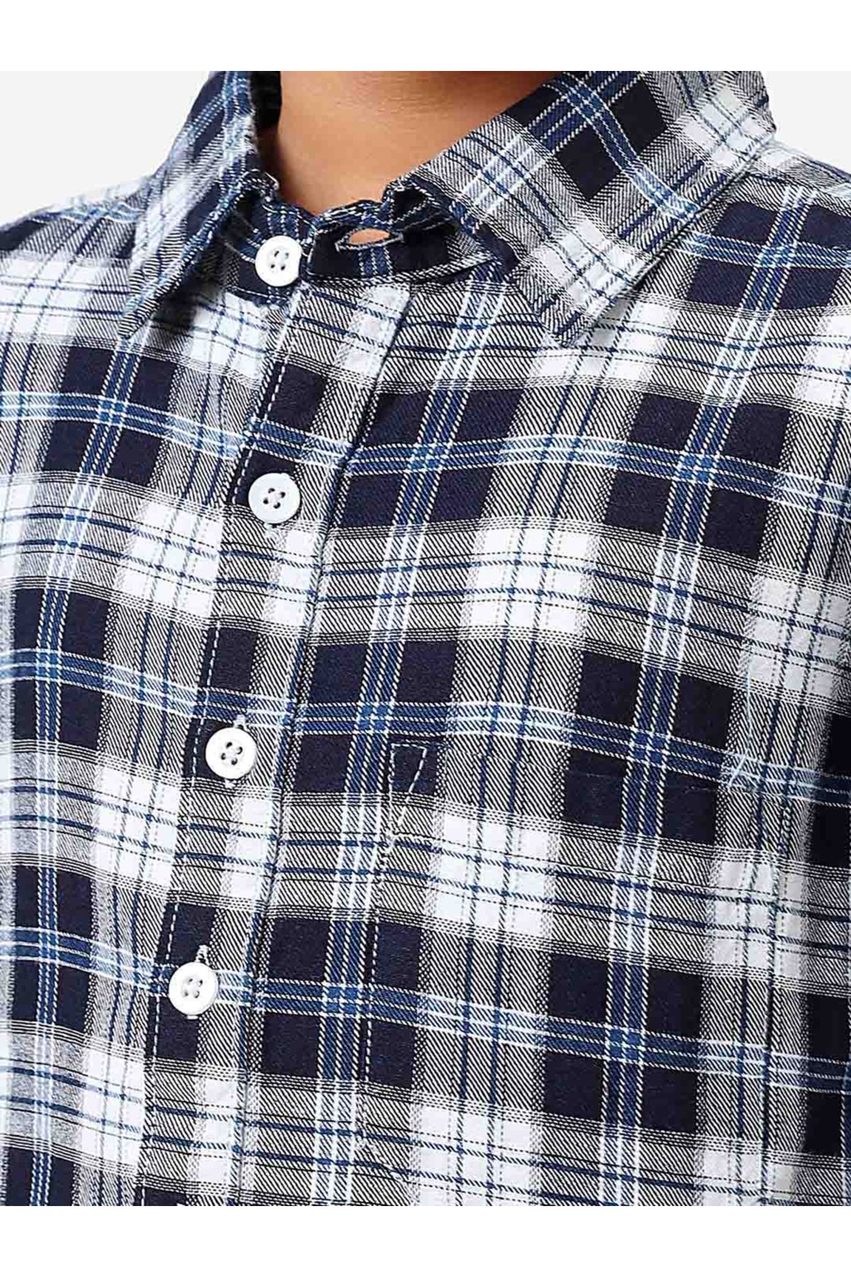 LilPicks By Styli-Checked Print Full Sleeves Shirt 4