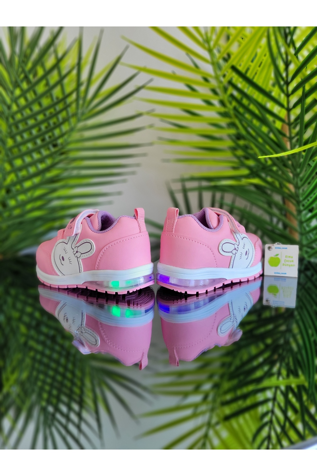 Elma Çocuk Anatomik Memory Foam İlkadım Unisex Işıklı Bebe Çocuk Sneaker Spor Ayakkabı Hafif Rahat Ciltli fotoğrafı 2 (önizleme)