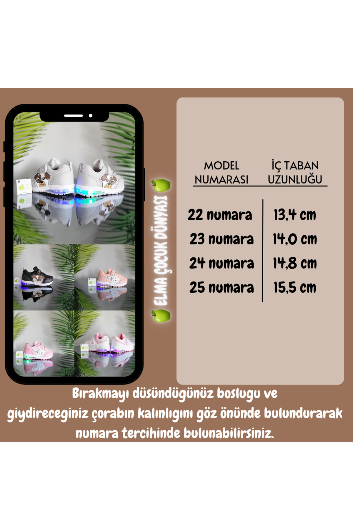 Elma Çocuk Anatomik Memory Foam İlkadım Unisex Işıklı Bebe Çocuk Sneaker Spor Ayakkabı Hafif Rahat Ciltli fotoğrafı 7 (önizleme)