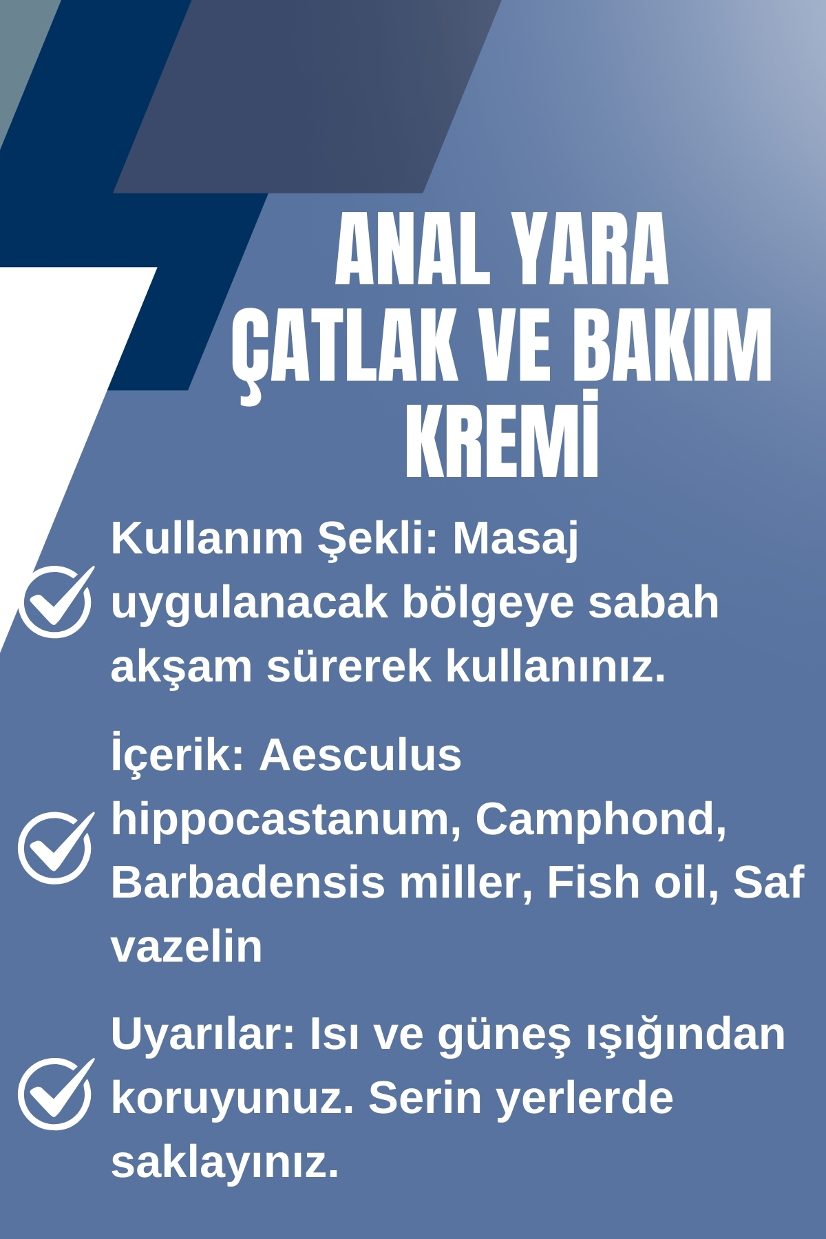 Anal Yara Çatlak ve Bakım Kremi — TYCXC3BD3N172840401997630 — تصویر 2 از 2