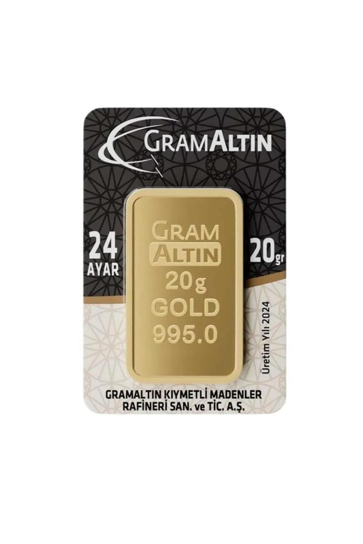 Ziynet Gold 20 gram 24 Ayar Külçe gram Altın